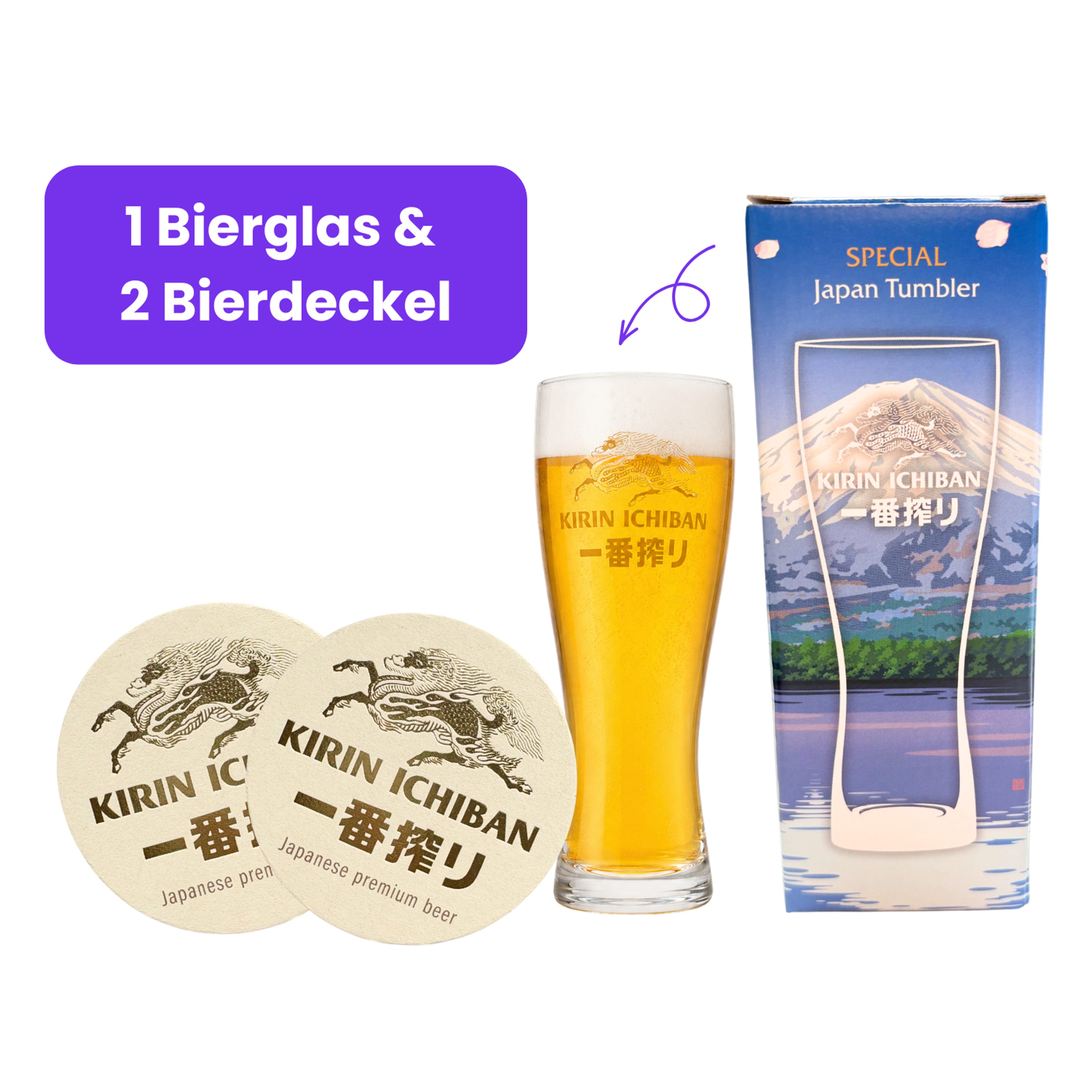 Kirin Ichiban Bier-Set