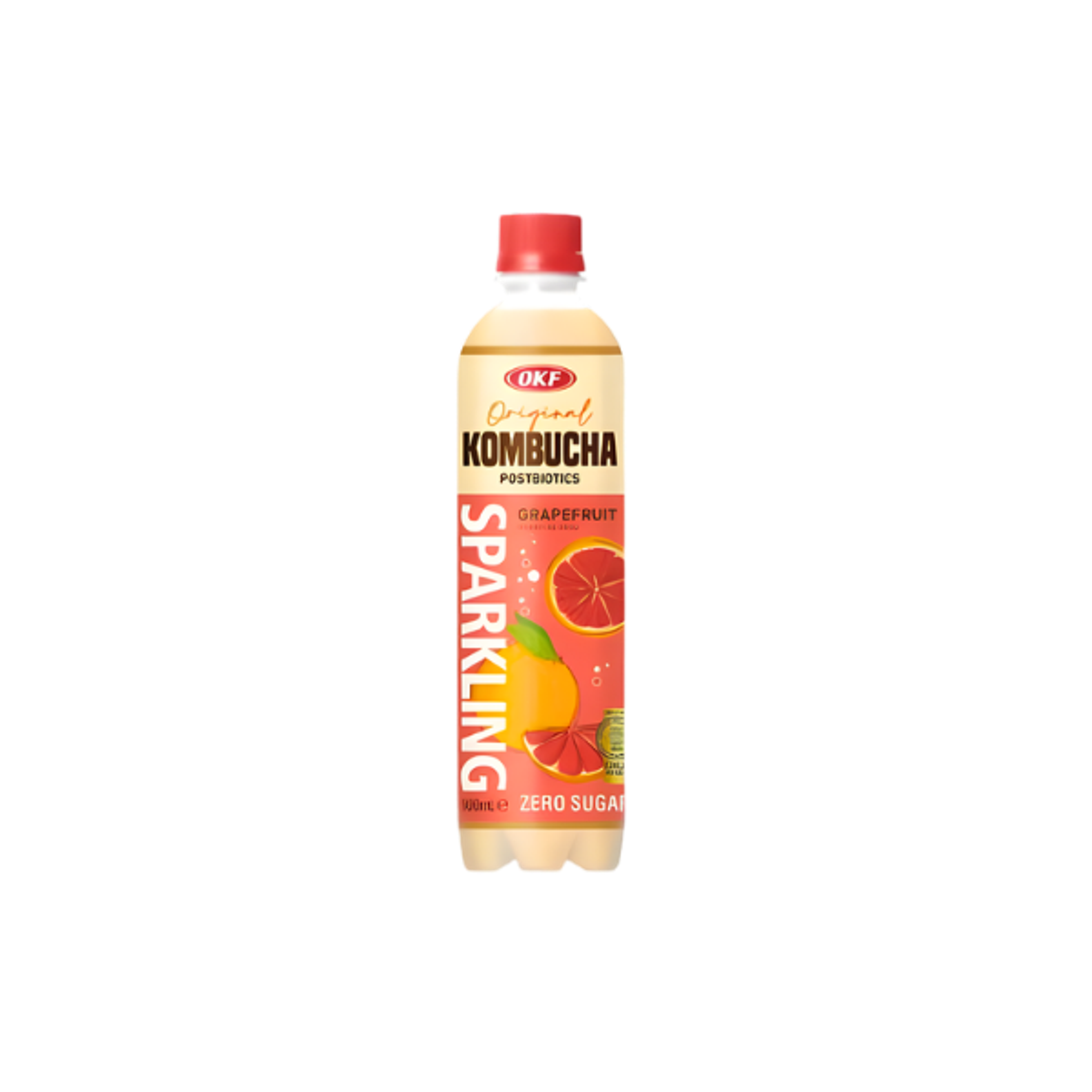 OKF Kombucha Zero Sugar Grapefruit 500ml | Herb & spritzig
