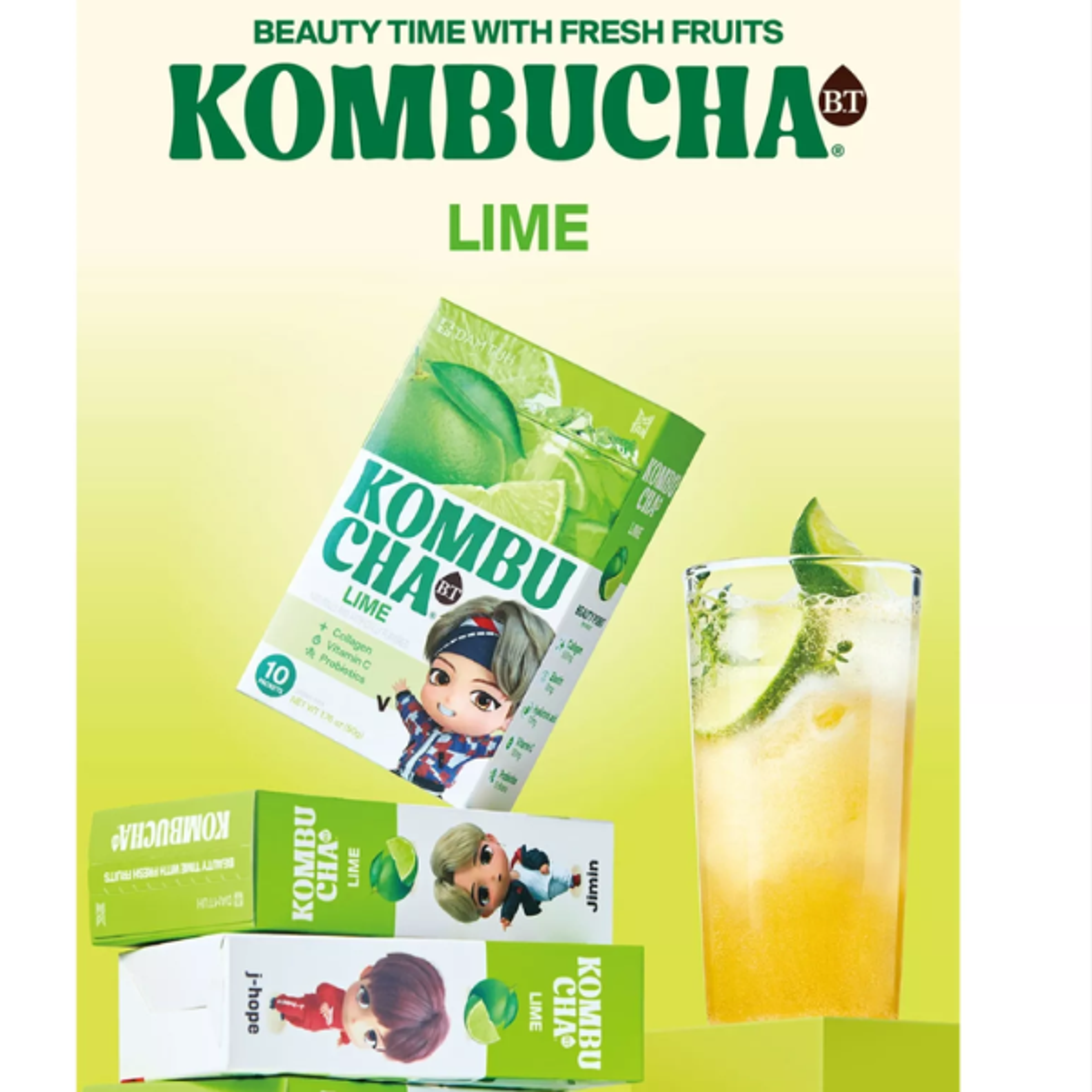  BTS X DAMTUH Kombucha Lime 10er Pack (50g