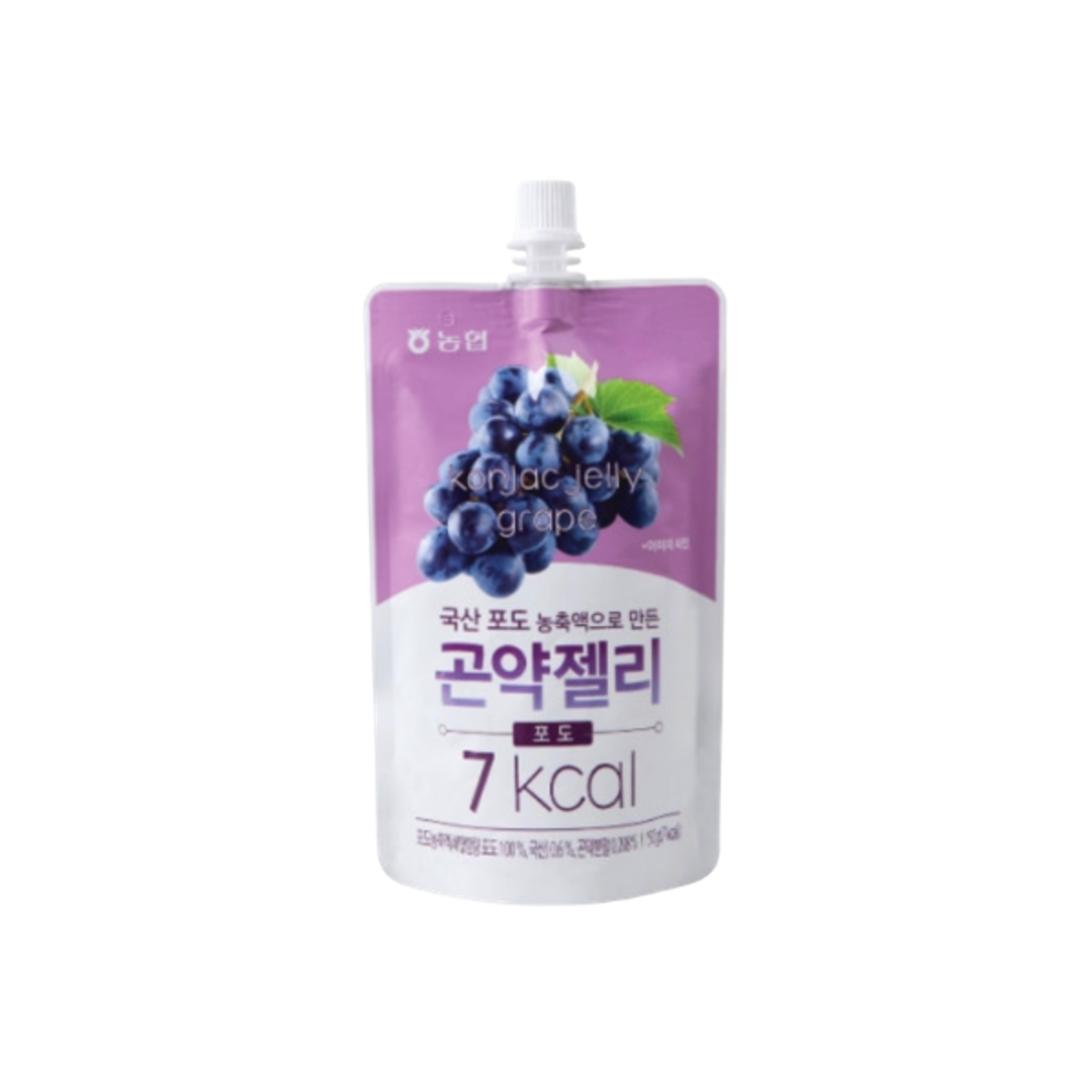 NONGHYUP Konjac Jelly Grape 150g | Koreanisches Konjak-Jelly Traube Pouch
