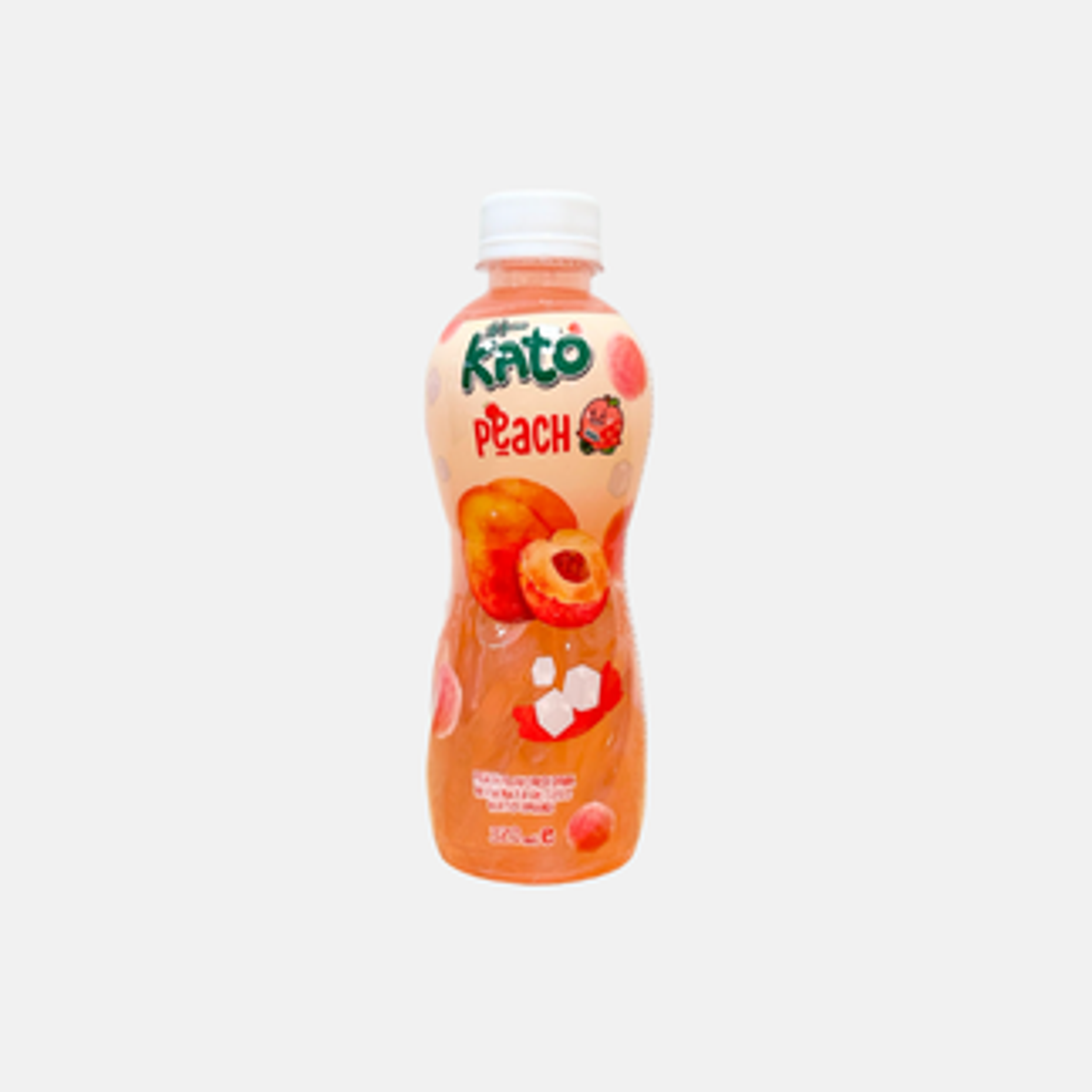 KATO Peach Juice with Nata de Coco 320ml - Refreshing Juice with Fruit Chunks