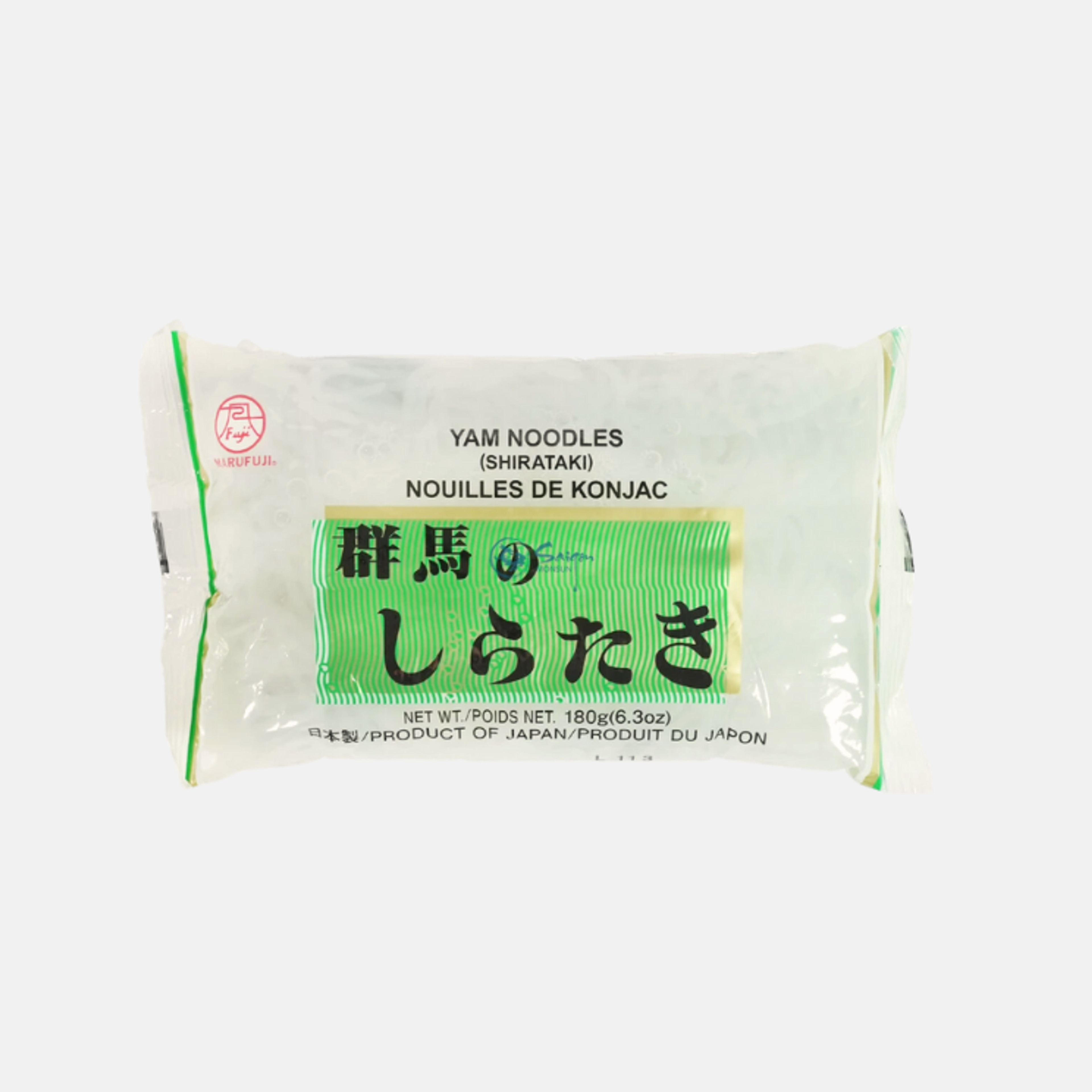 Marufuji Yam Nudeln Shirataki Konjak - Kalorienarme und gesunde Konjac-Nudeln, 180g