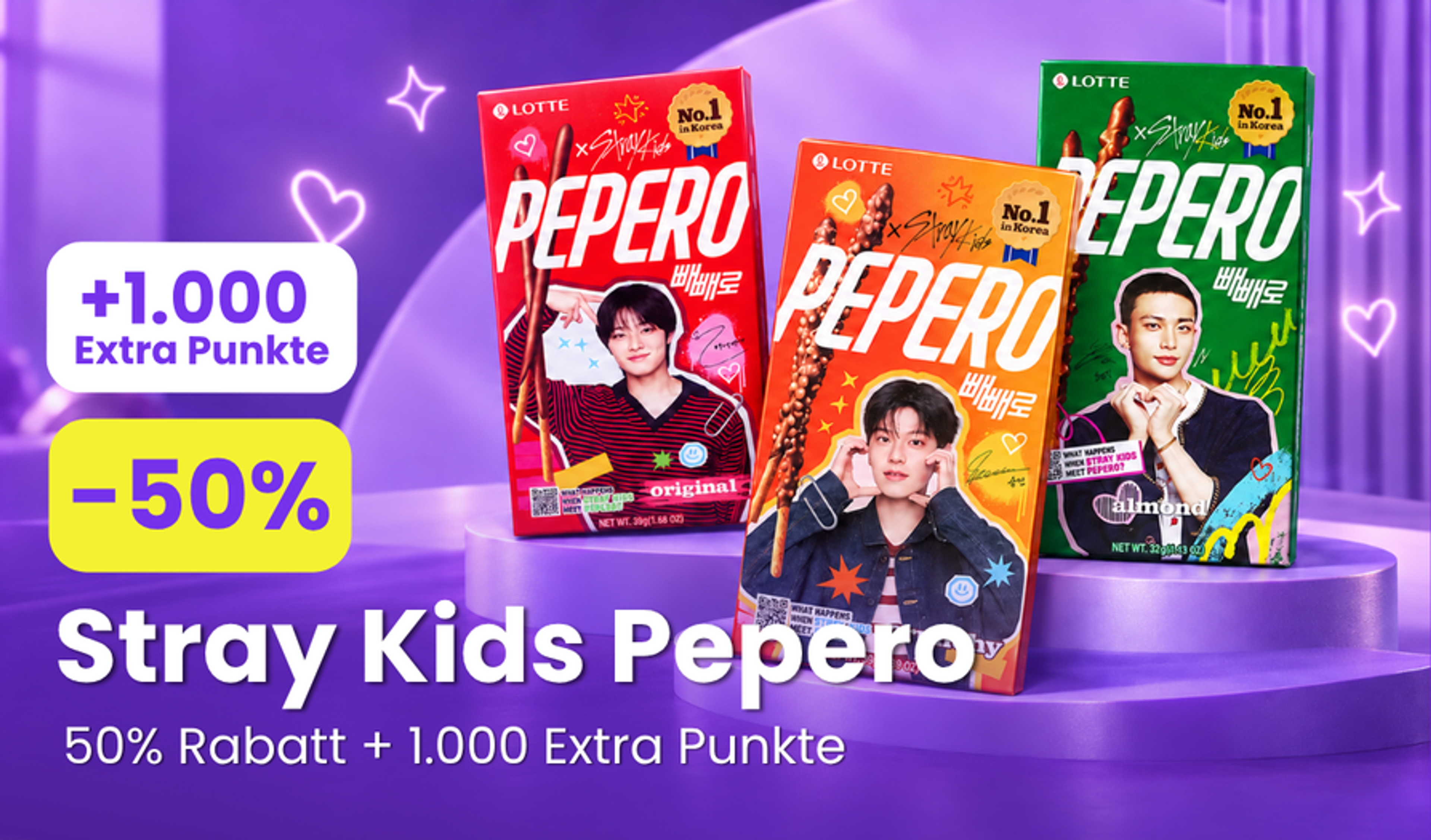 Stray Kids Pepero 50% + 1.000 Extra Punkte