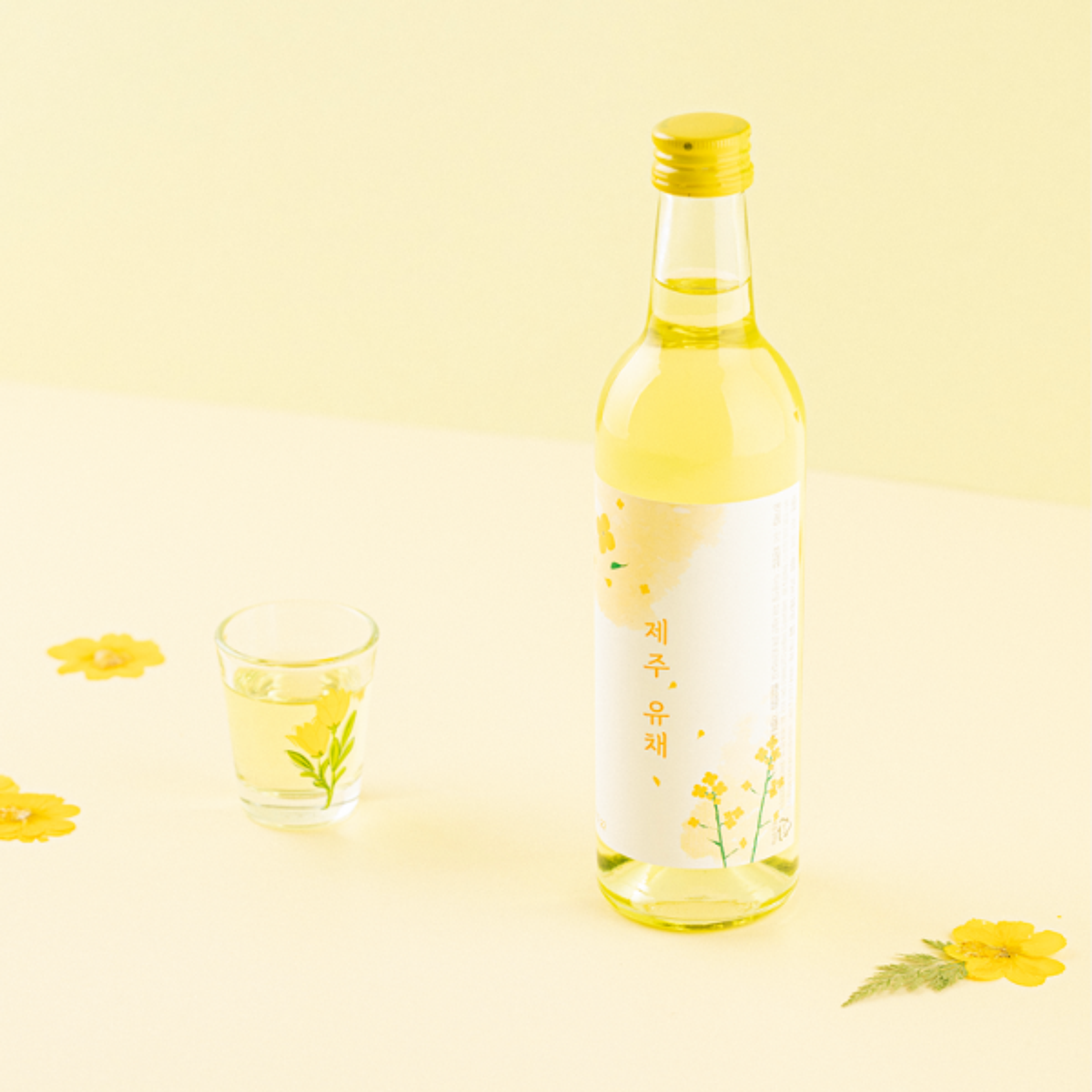 SOOLDAMHWA Jeju Canola 14% 375 ml – Koreanisches Premium Rapsblüten-Likör