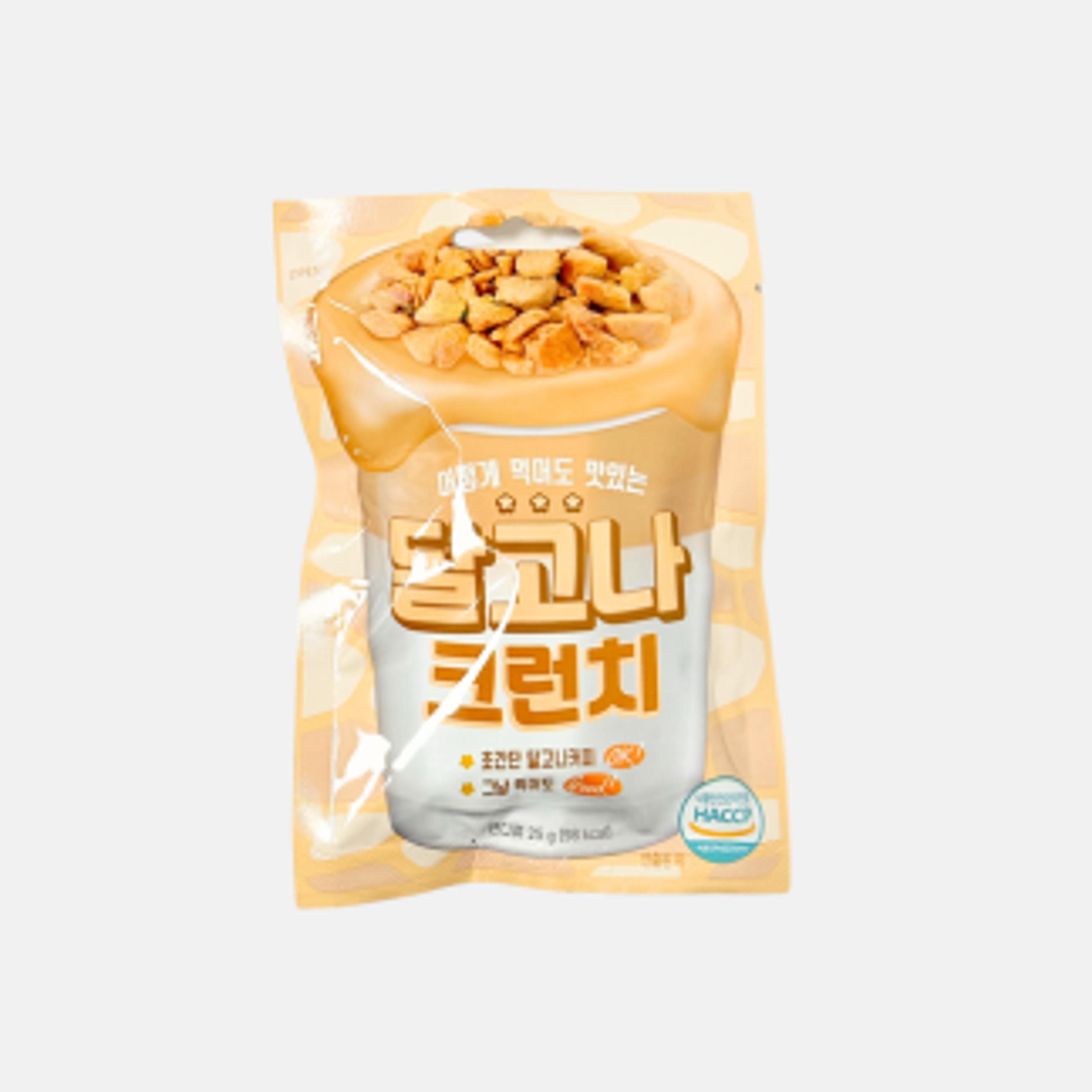 Dalgona Crunch 25g - Koreanische Street Food Süßigkeit mit knusprigem Genuss