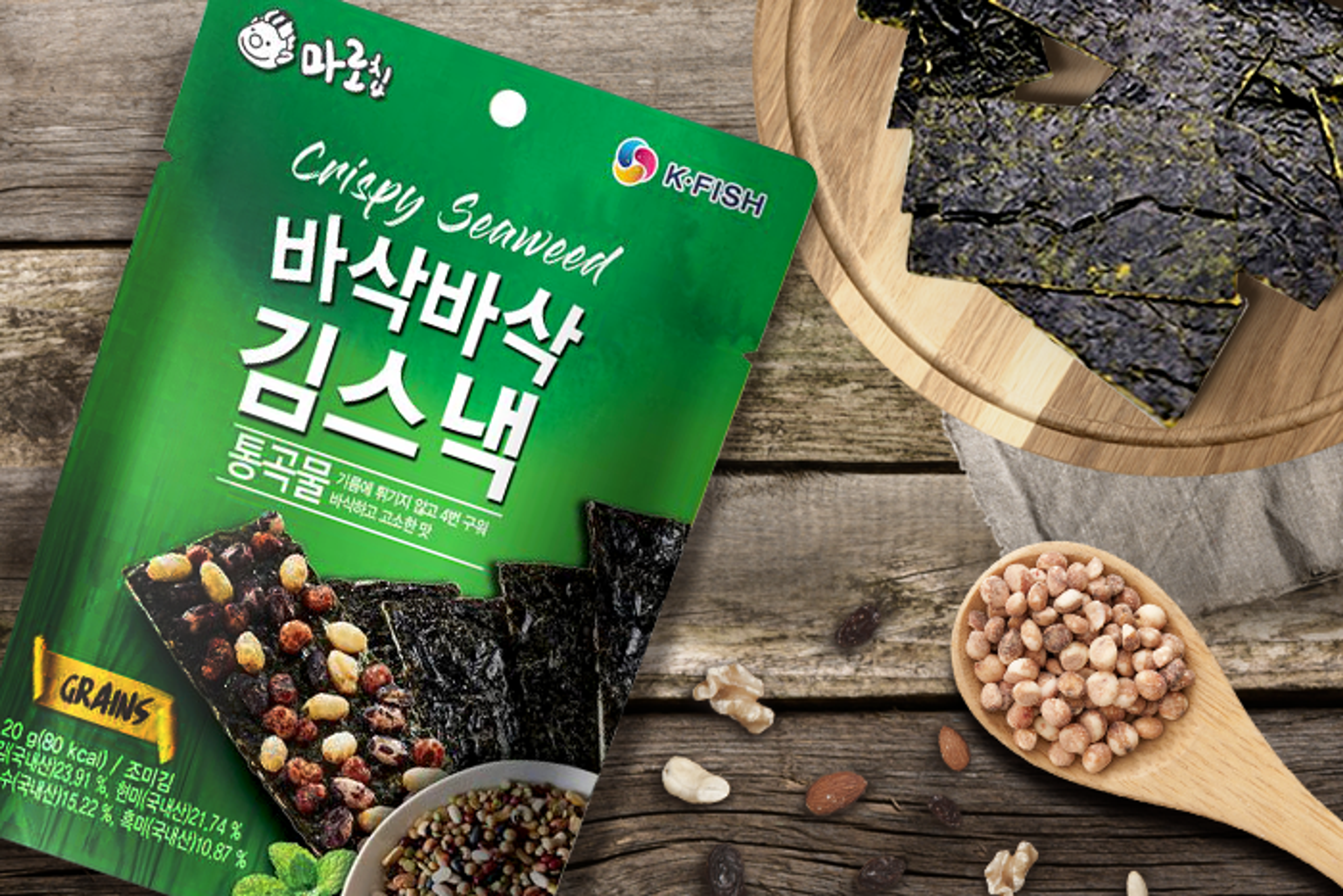 K-FISH Crispy Seaweed Grains als Teil einer ausgewogenen Ernährung