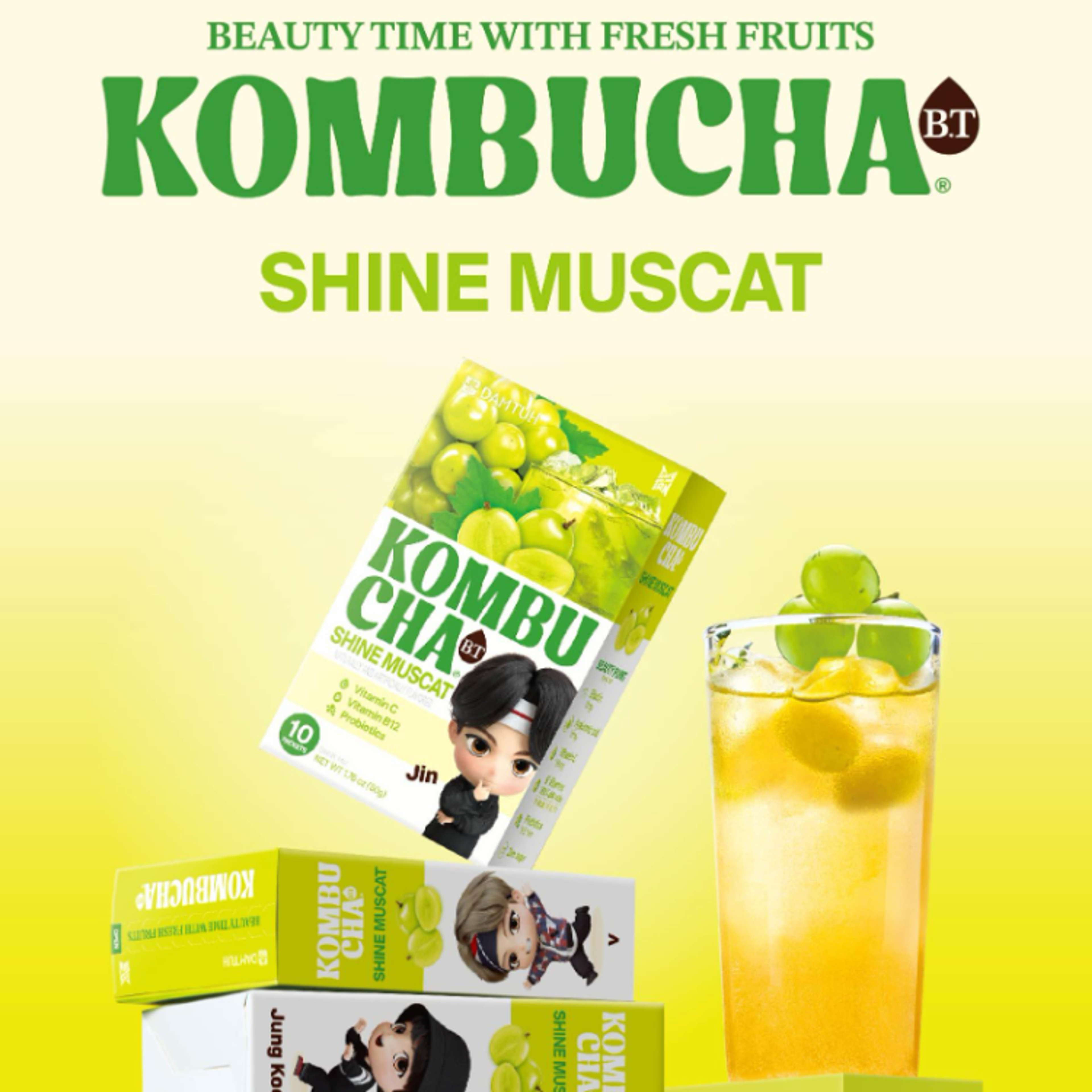 BTS X DAMTUH Kombucha Shine Muscat