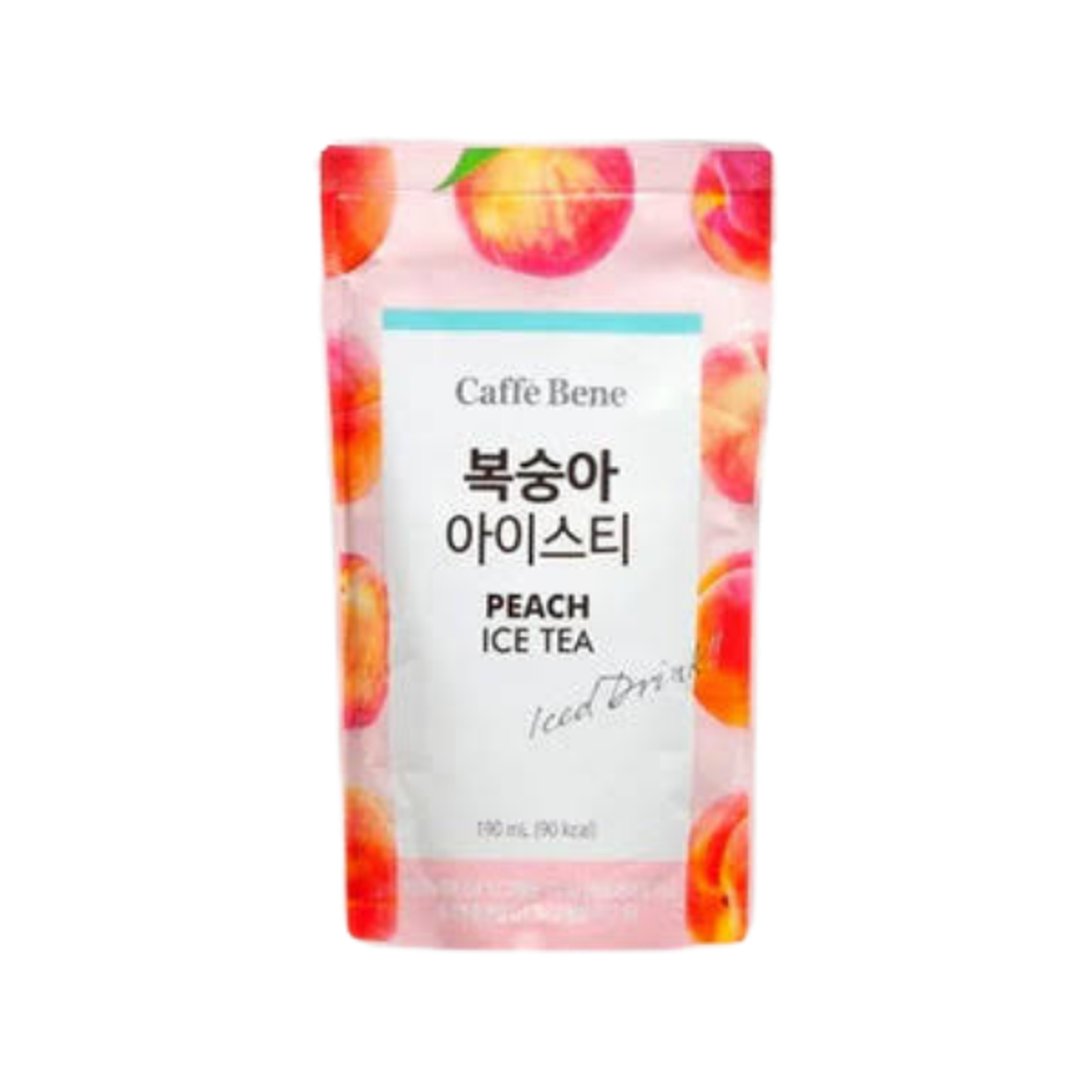 CAFFE BENE Peach Ice Tea 190ml | Erfrischender Eistee mit Pfirsichgeschmack aus Korea
