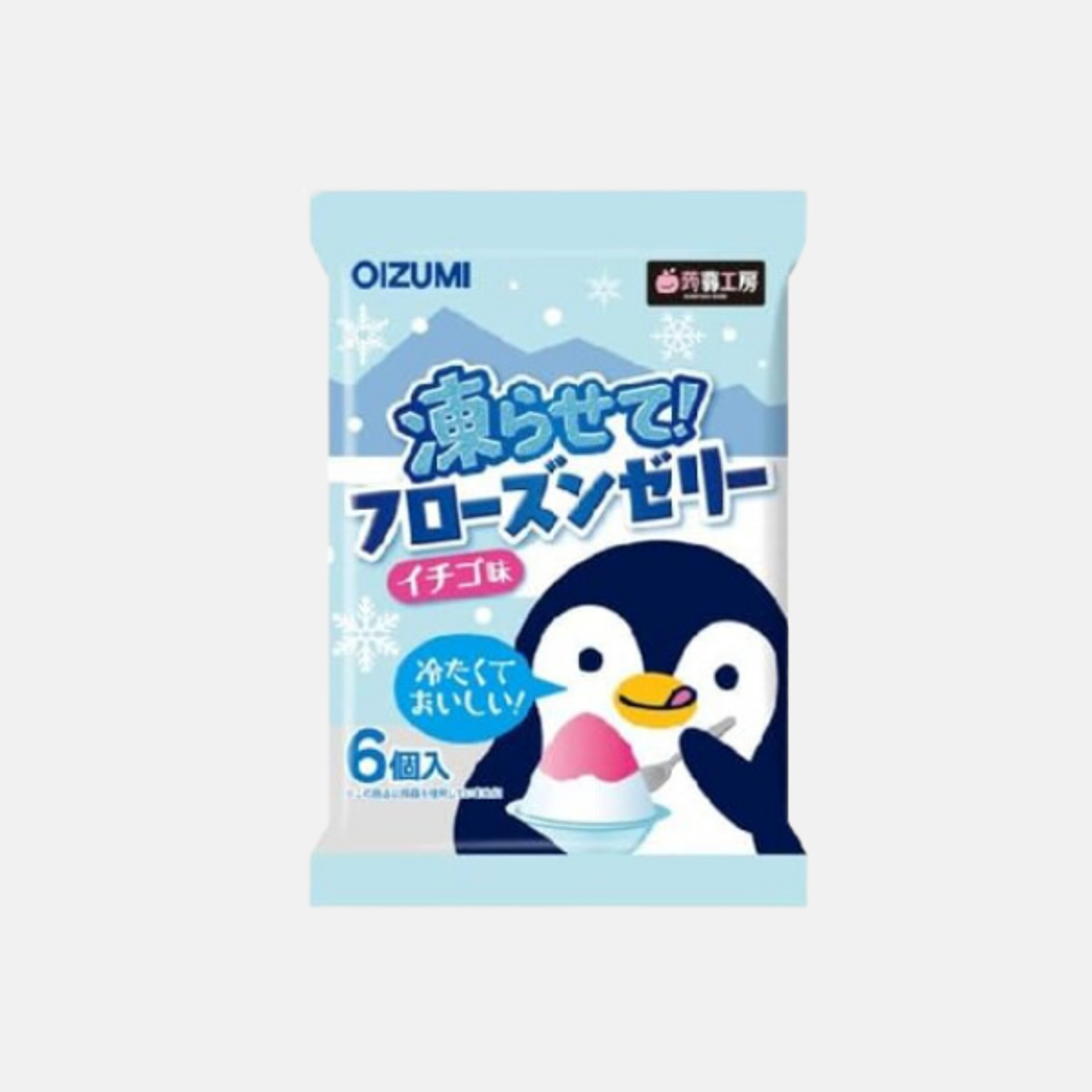 OIZUMI Gefrorenes Jelly Erdbeergeschmack 6er 106g – Fruchtiger und erfrischender Snack, perfekt für heiße Tage