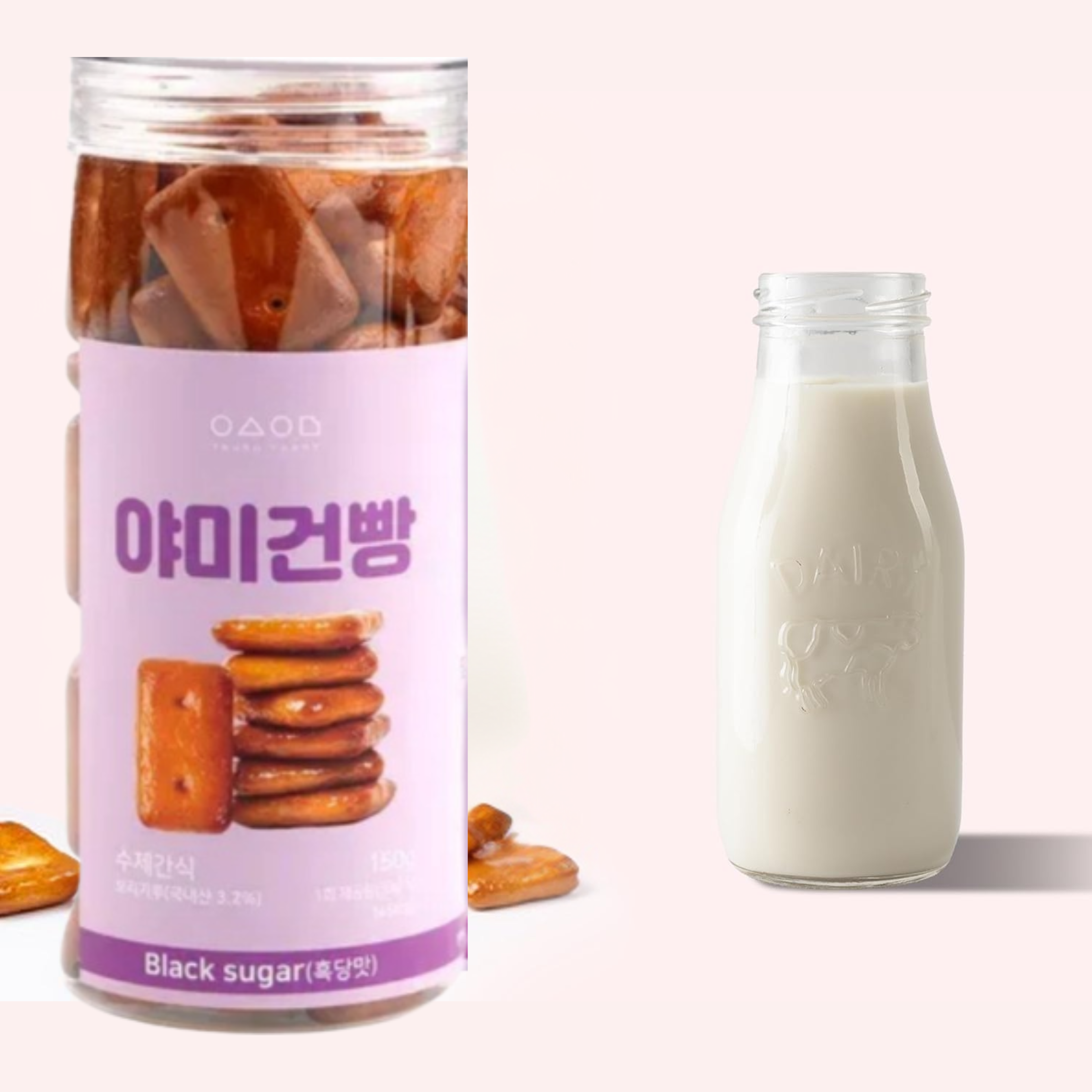 YEOSUYUMMY Barley Cracker Black Sugar 150g – Crispy & sweet