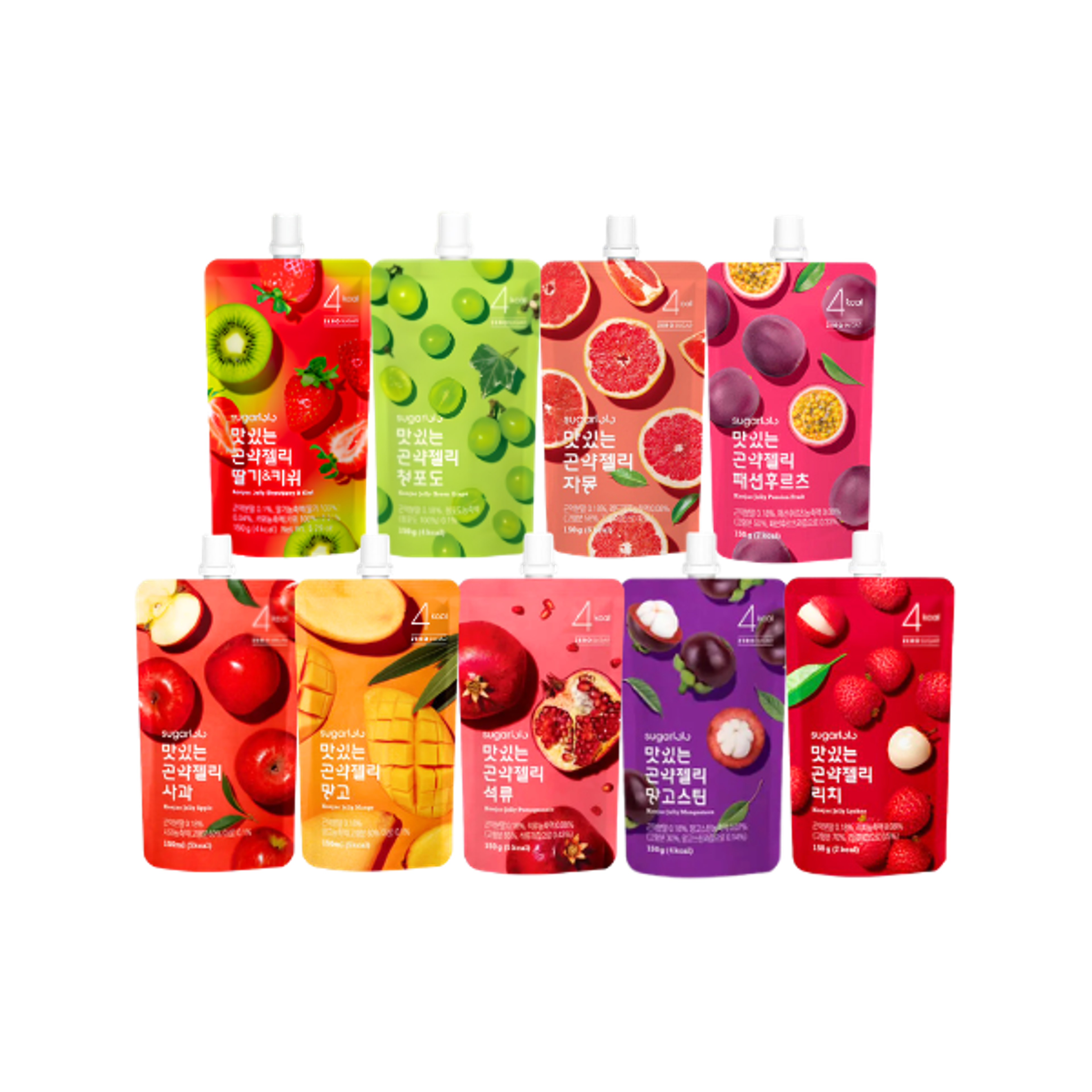 Intake Sugarlolo Konjac Jelly 9er Probe Set -  Ideal für unterwegs: Praktisch und leicht verpackt.