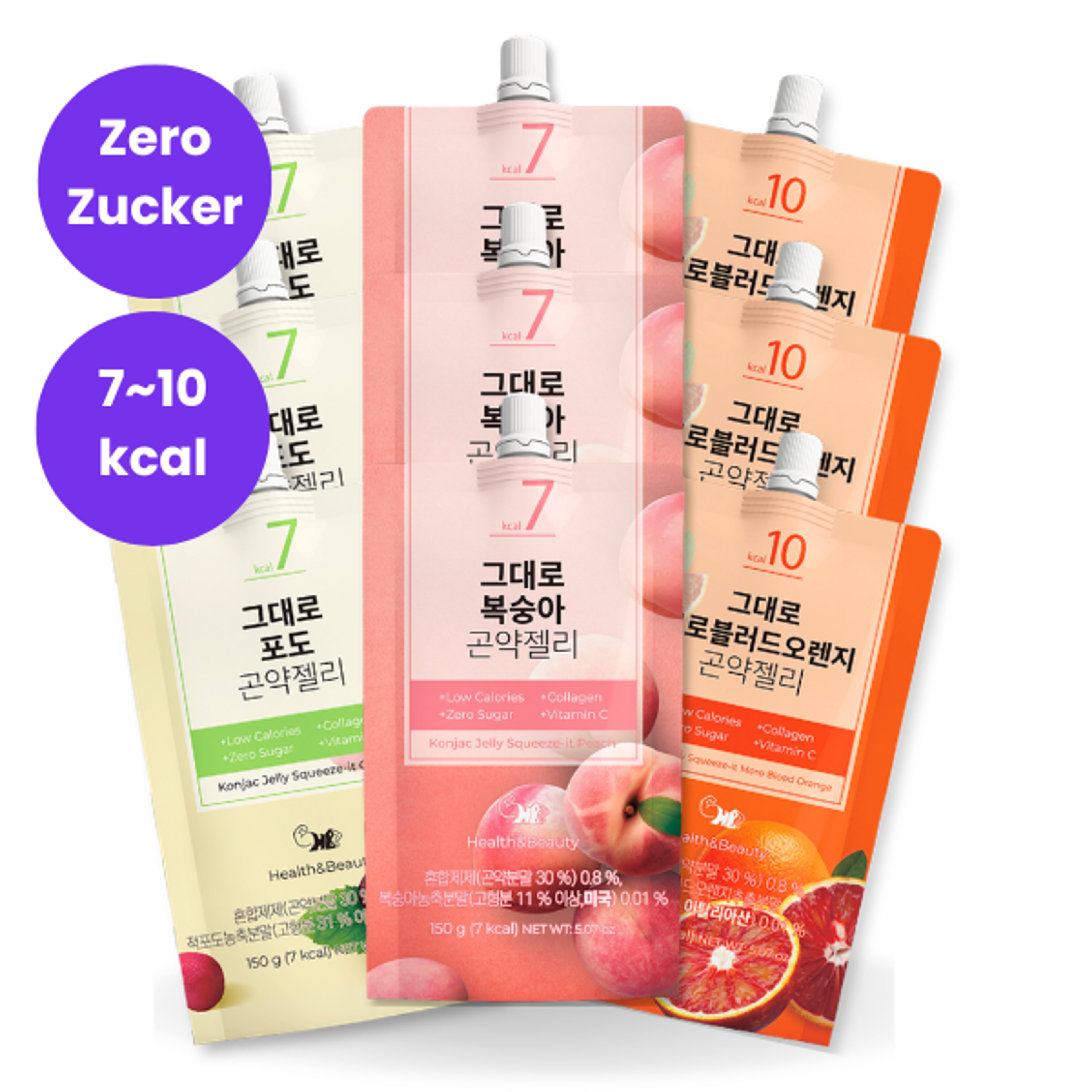 HEALTHANDBEAUTY Konjac Jelly 9er Set