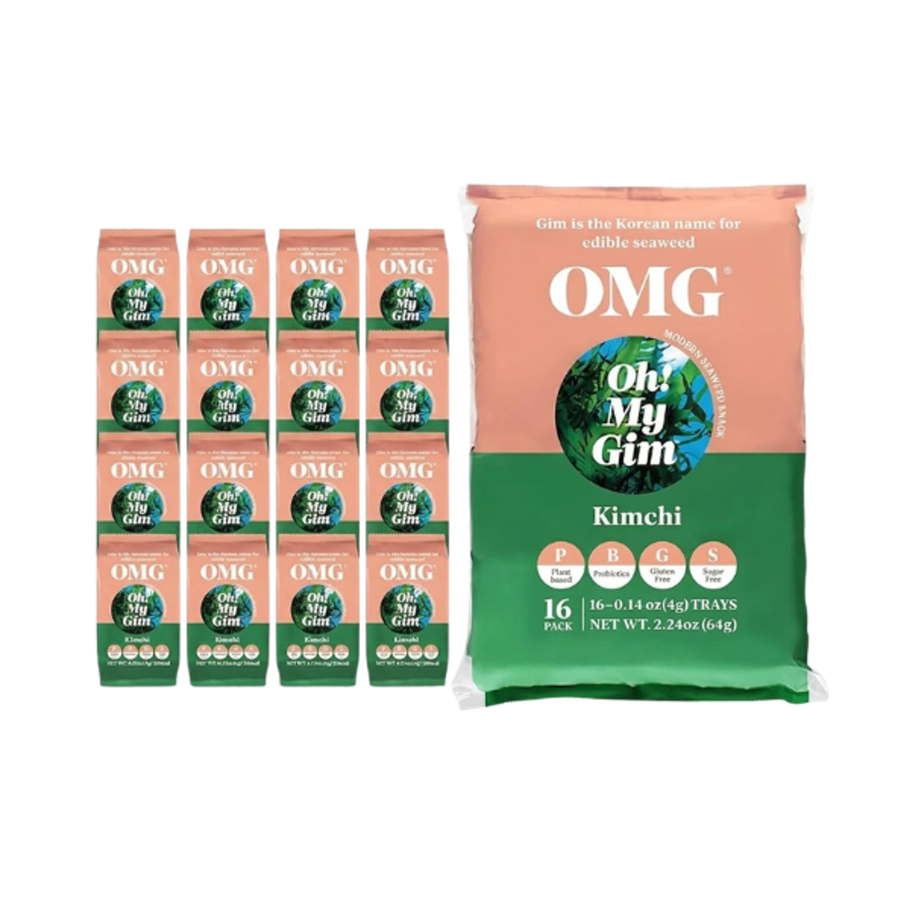 Mehrere-Oh-My-Gim-Kimchi-Seetang-Snackpackungen-nebeneinander-arrangiert-für-eine-attraktive-Produktpräsentation