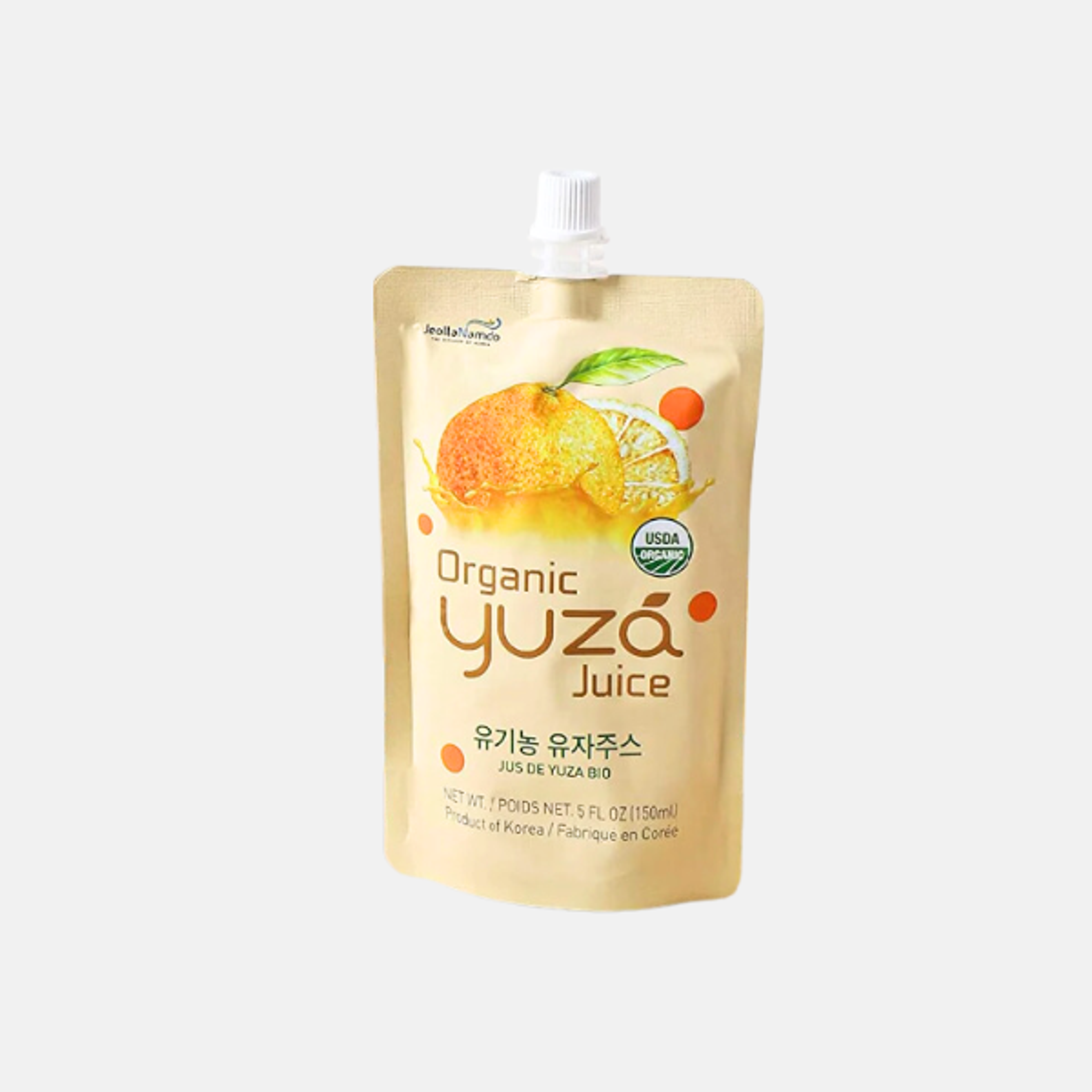 Vorderansicht der EDEN Organic Yuza Juice 150ml Packung: Zeigt das natürliche Design und die handliche Größe.