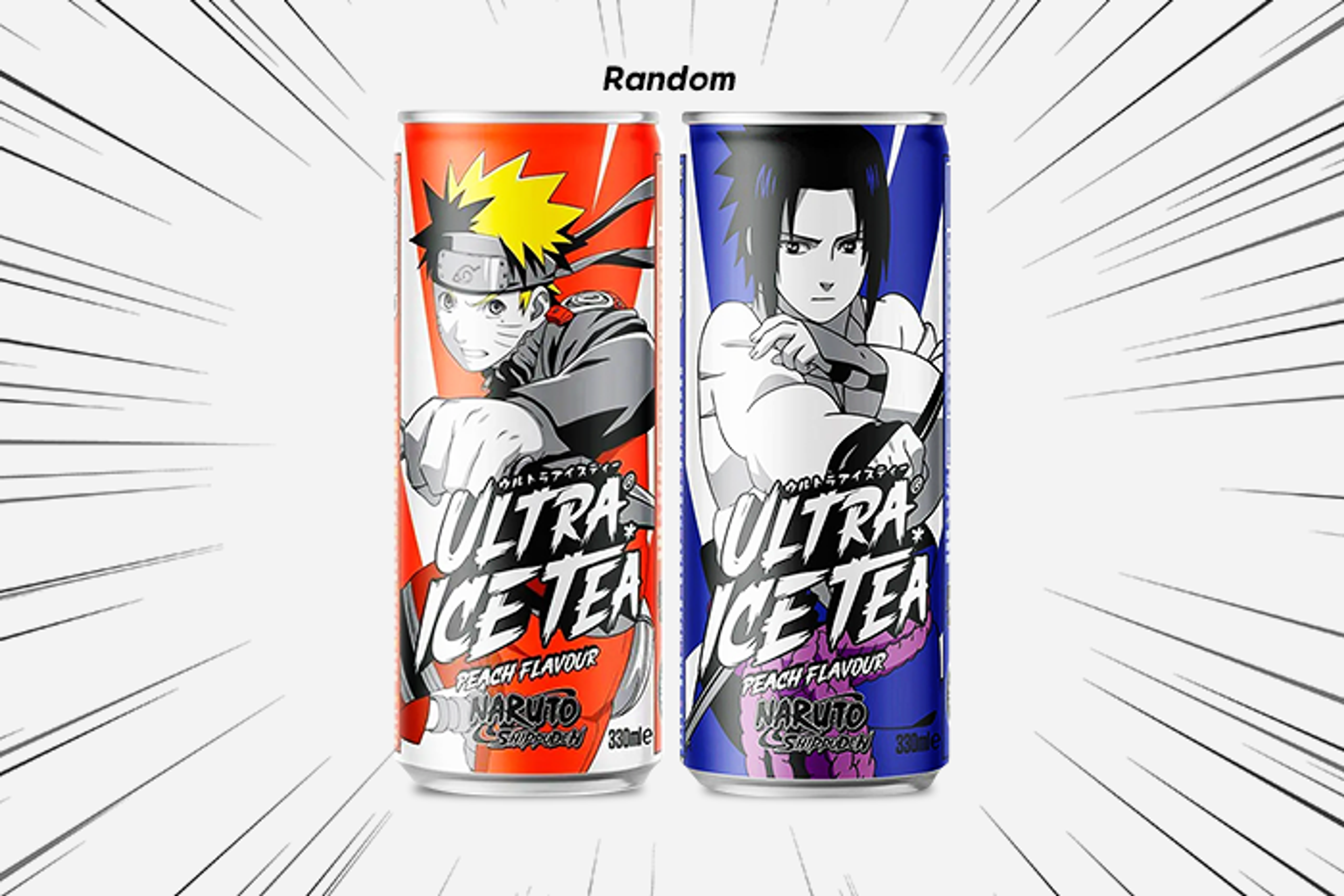 Naruto Ultra Ice Tea Peach Flavour 330ml