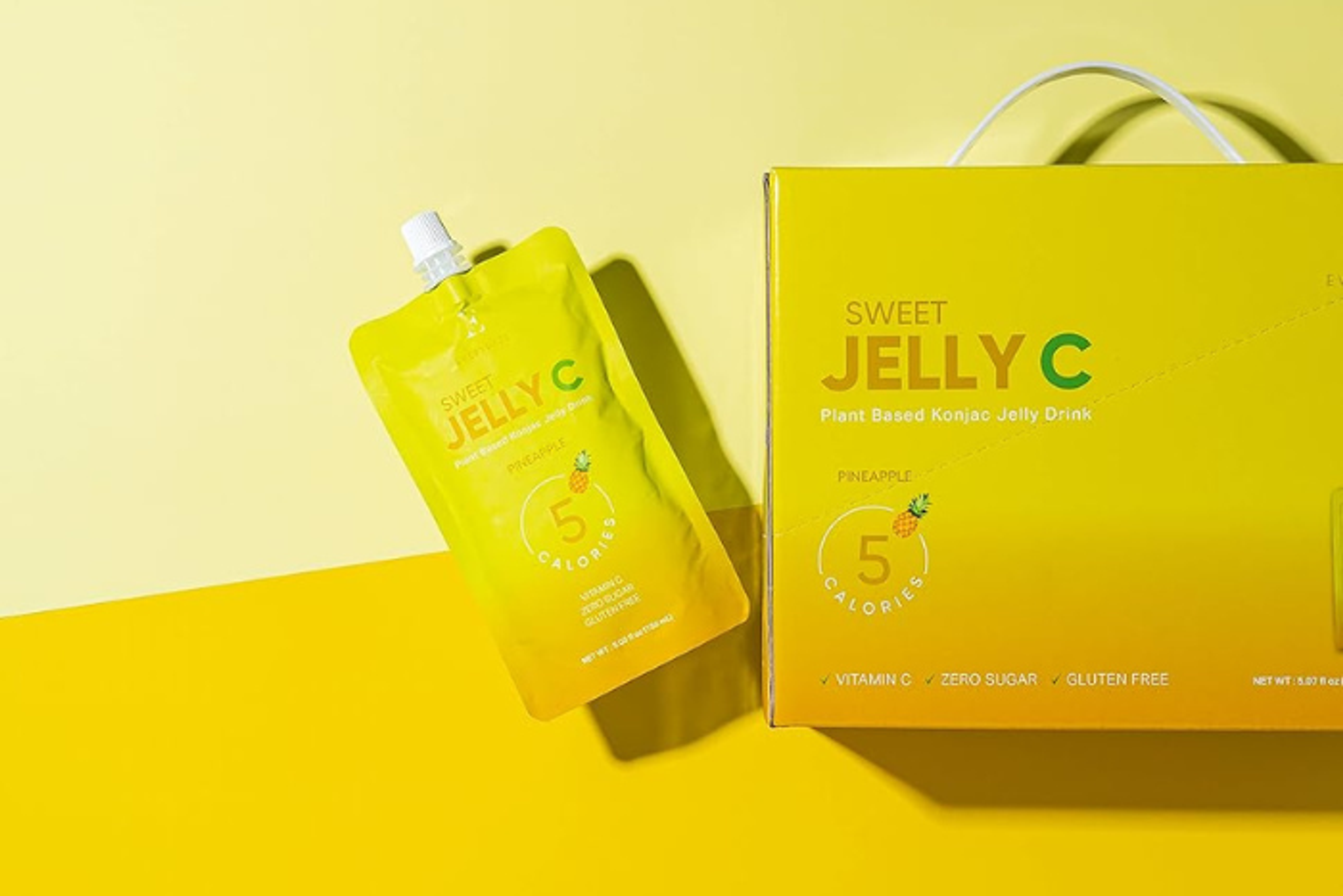 EVERYDAZE Sweet C Konjac Jelly Pineapple 150ml - Refreshing, Sugar-Free Drink with Vitamin C