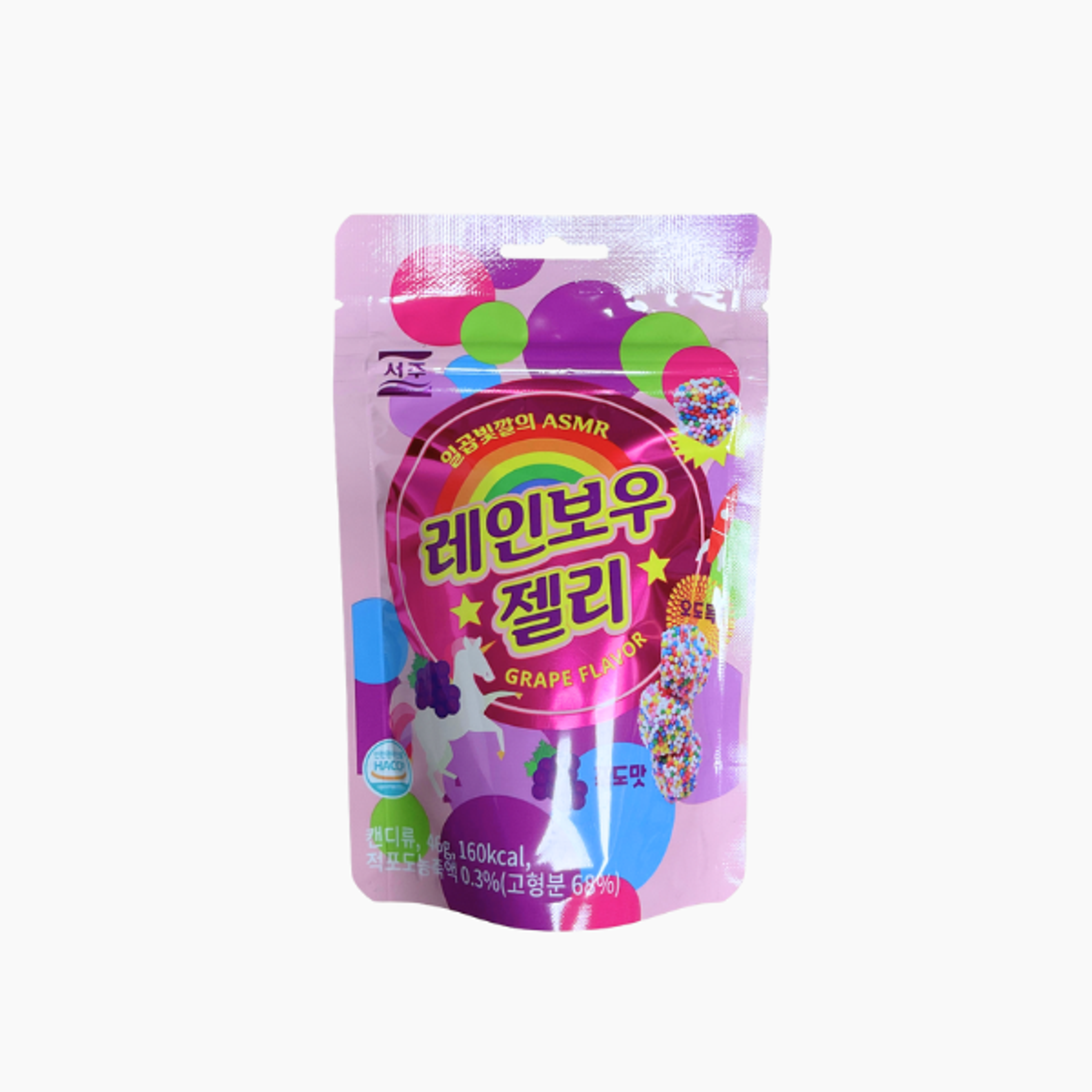 SOEJU Regenbogen Trauben Gummy 46g – Bunter Fruchtkaubonbon