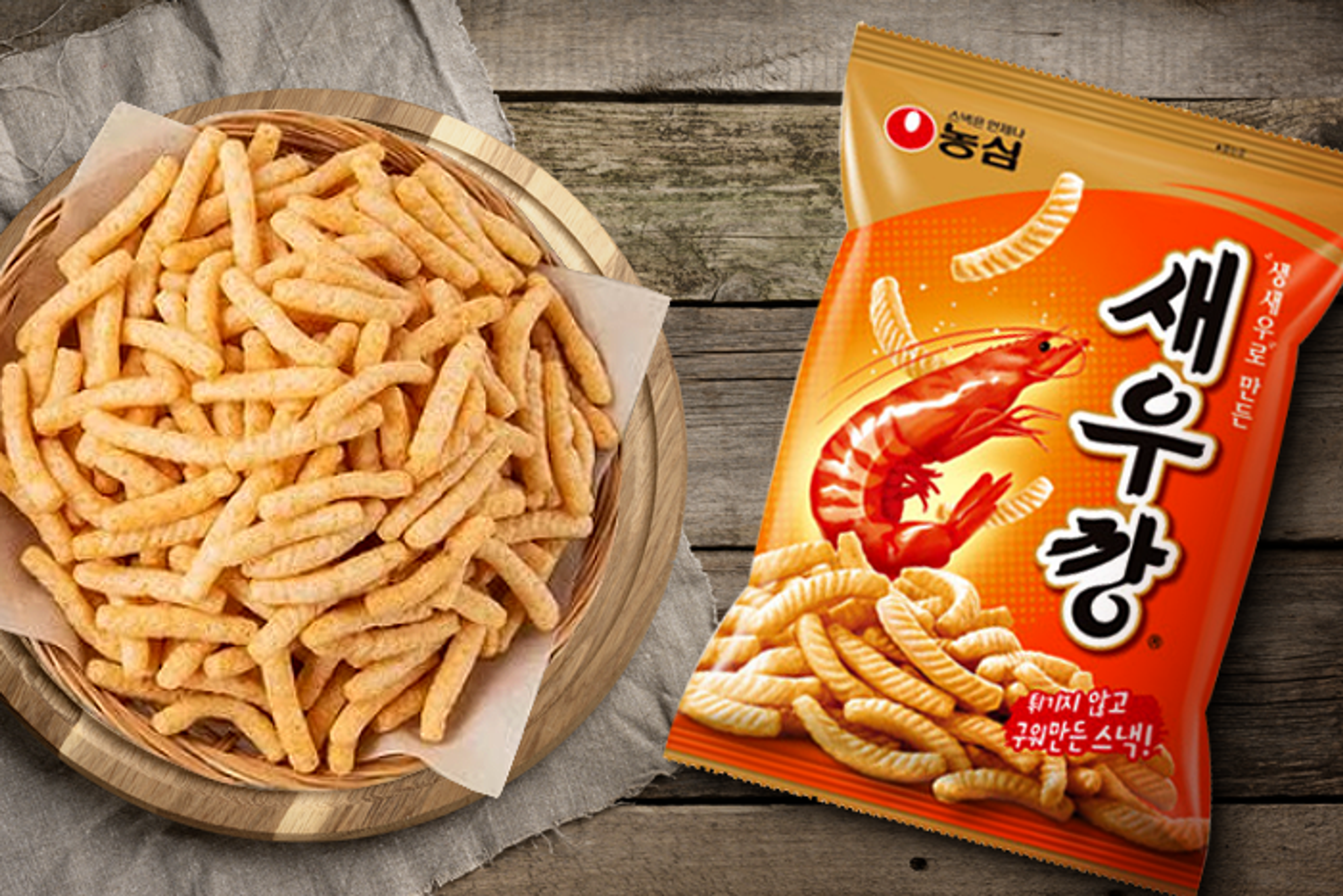 Nongshim Shrimp Flavored Stick-Cracker 75g – Knusprige Meeresgenüsse