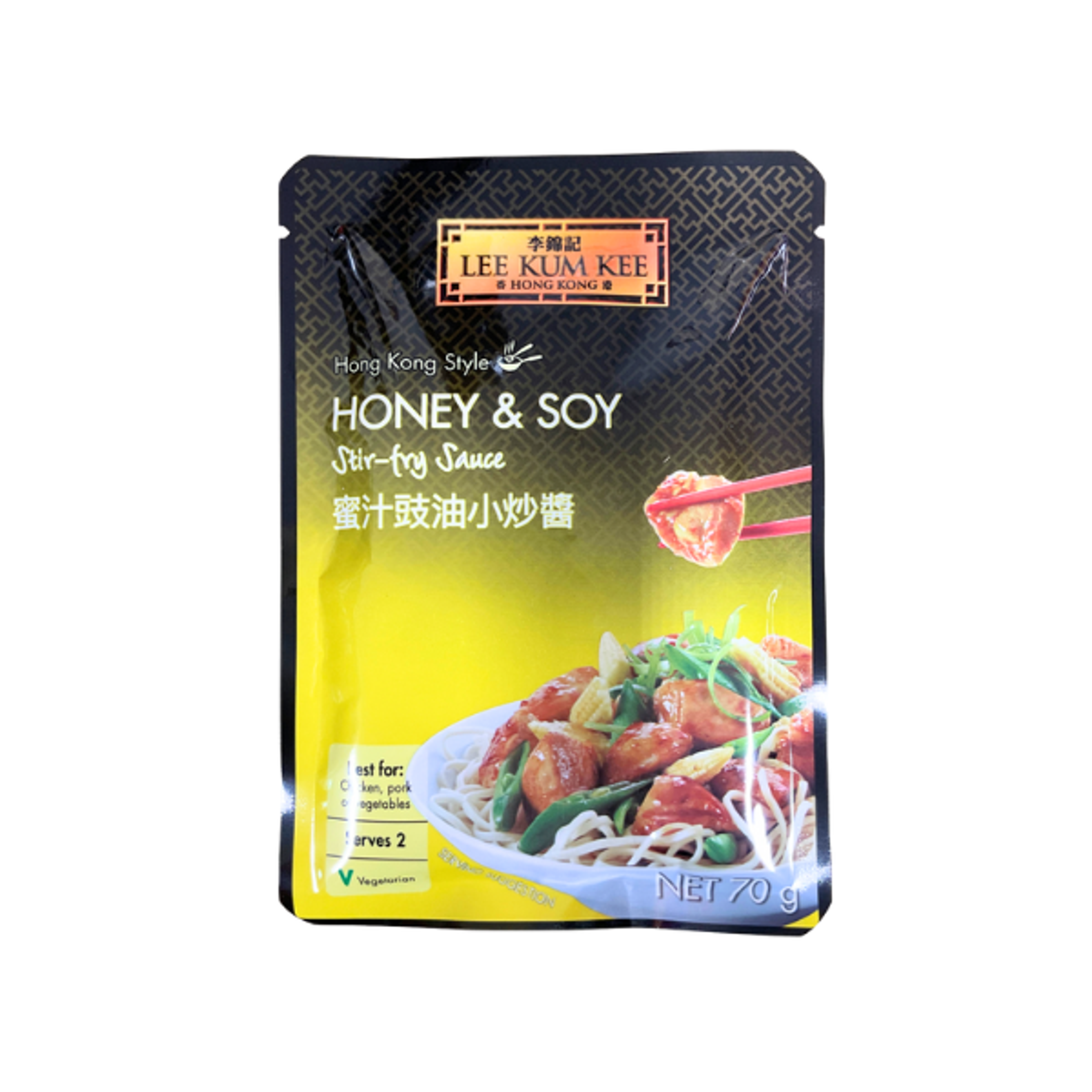 LEE KUM KEE Wok-Soße Honig & Soja 70g – Einfach & lecker