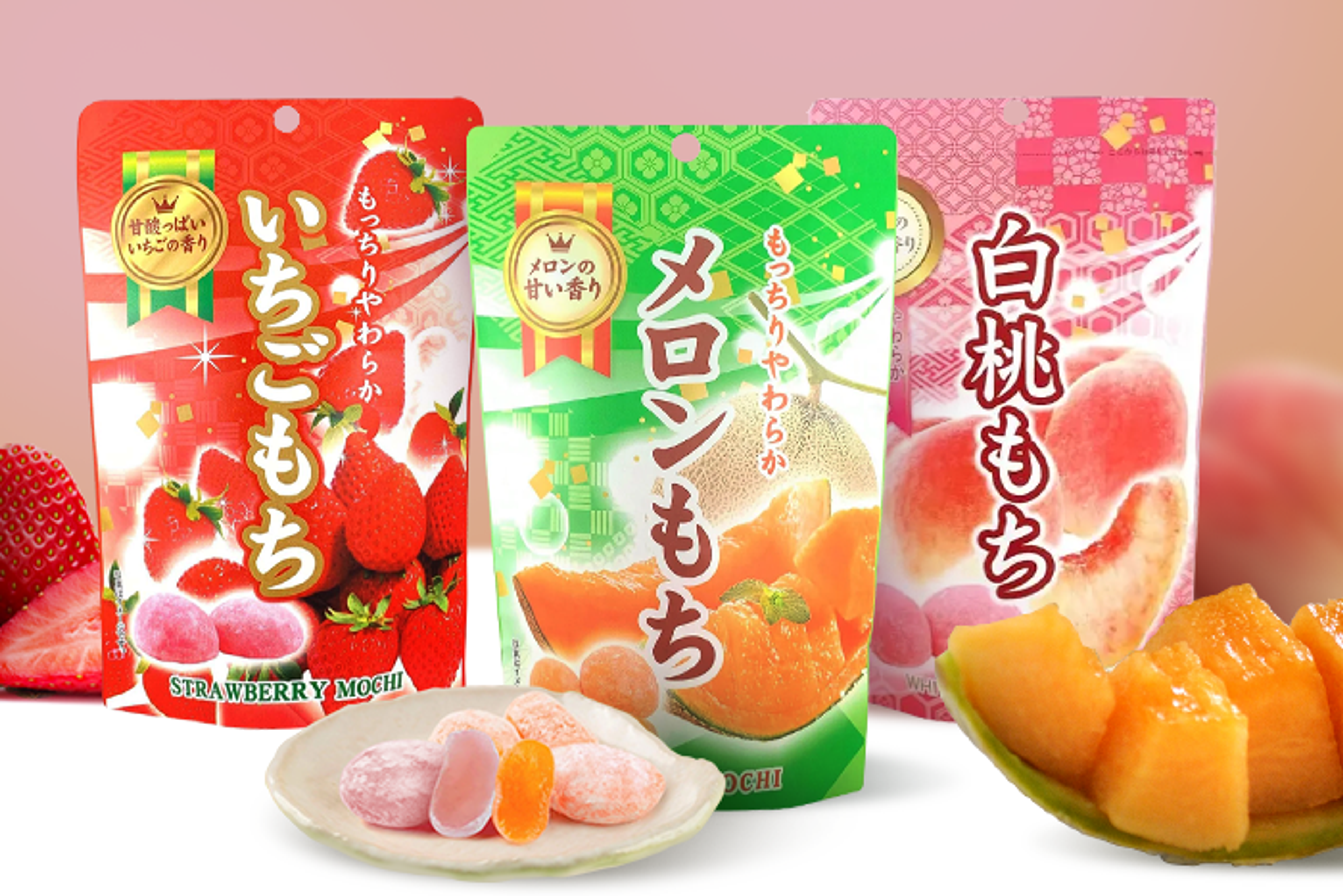 Seiki Mochi Peach 130g - Sweet and Fruity Japanese Treat