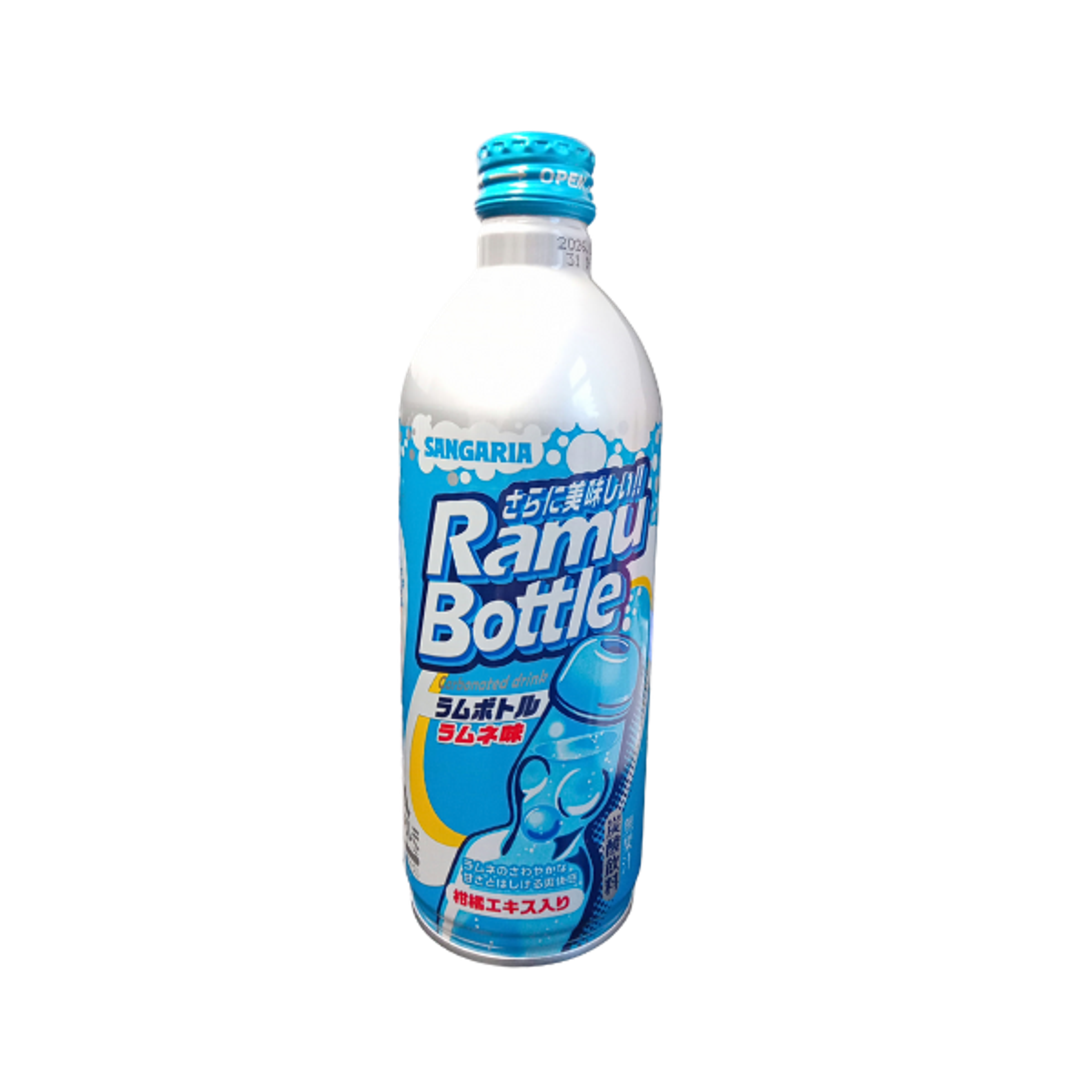 SANGARIA Ramune 482 ml | Japanische Limonade mit Murmelverschluss
