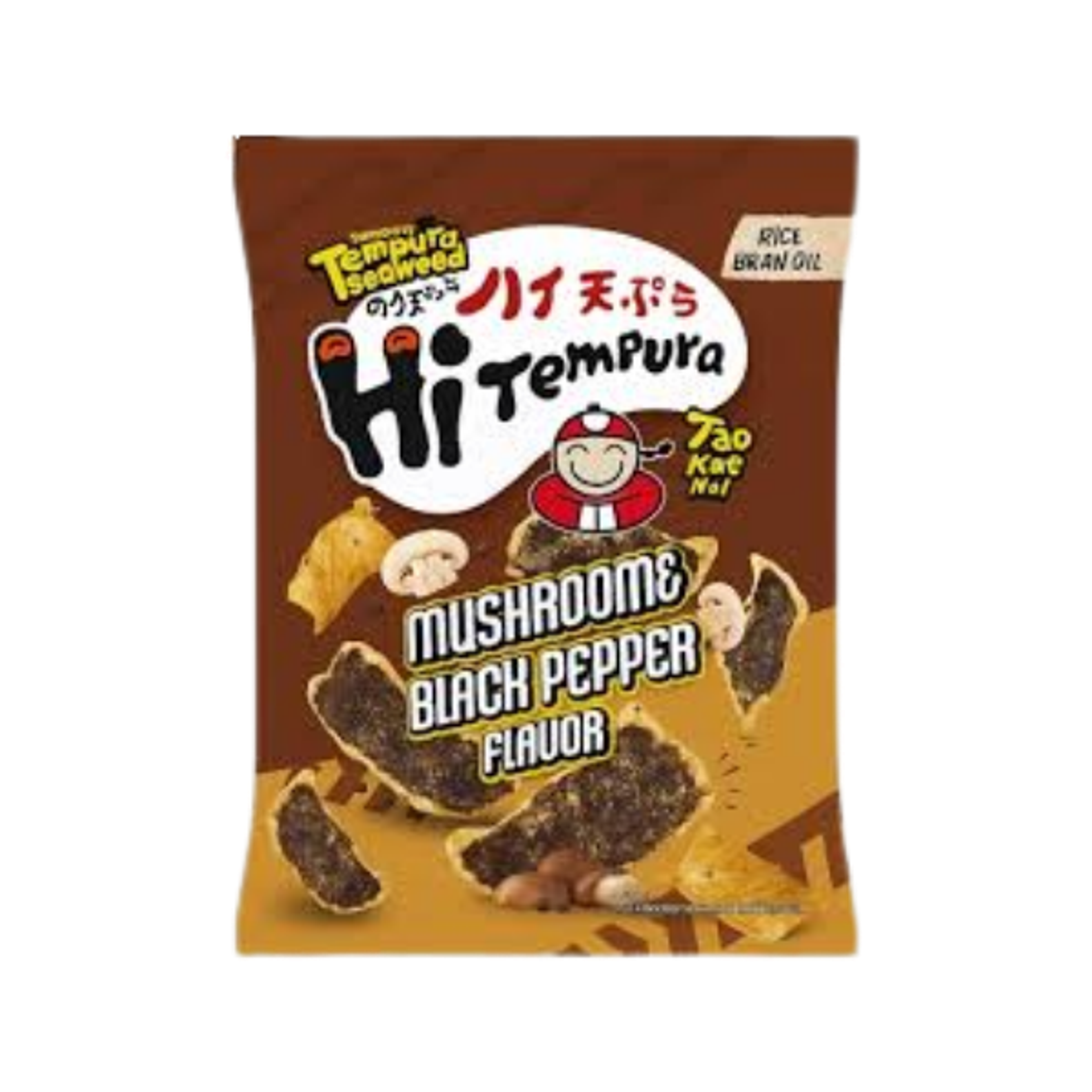 TAOKAENOI HiTempura Seaweed Snack Mushroom & Black Pepper Flavor 40 g | Knuspriger Algensnack im Tempura-Style