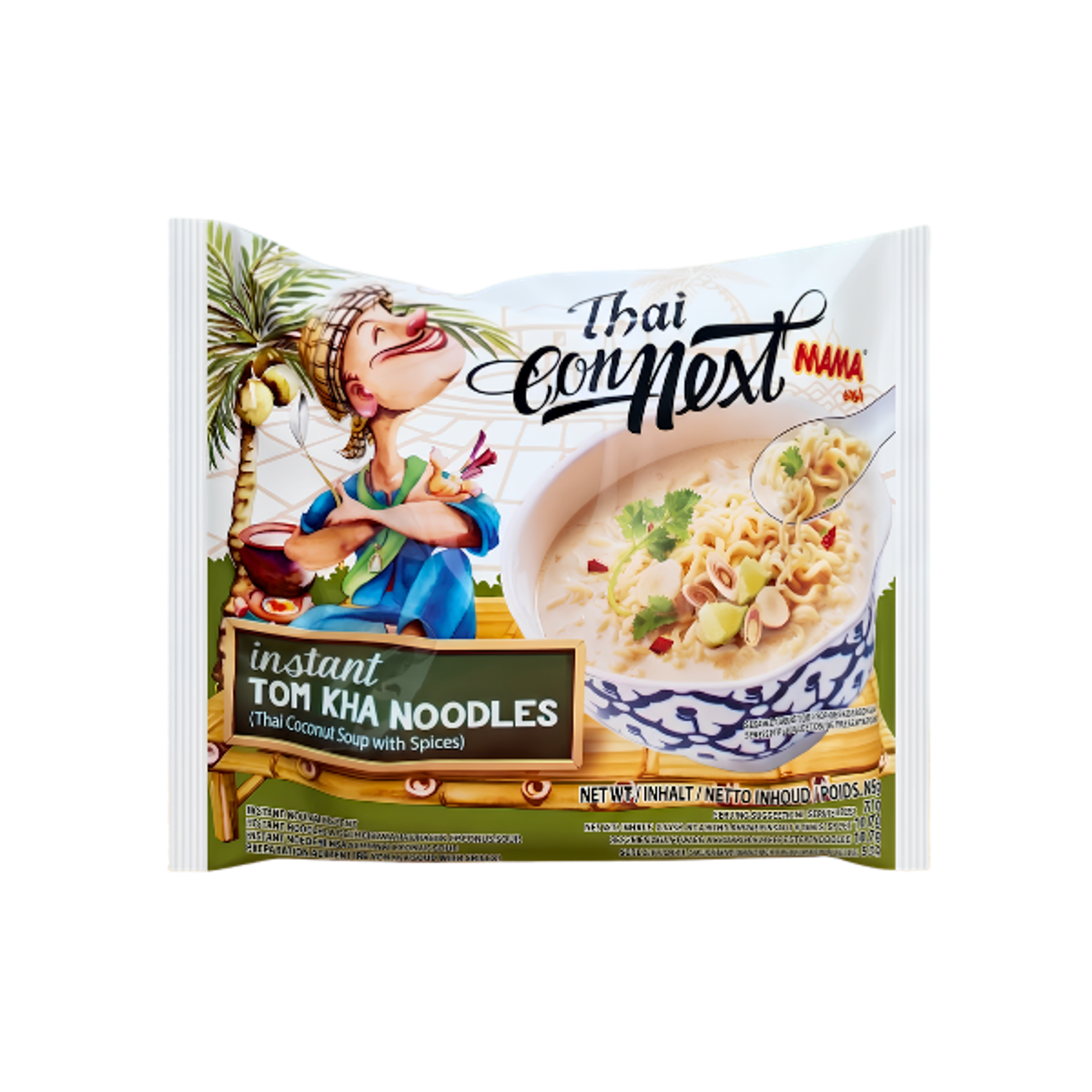 MAMA Thai Connext Instant Tom Kha Noodles 85g | Thailändische Instantnudeln mit Tom Kha Geschmack