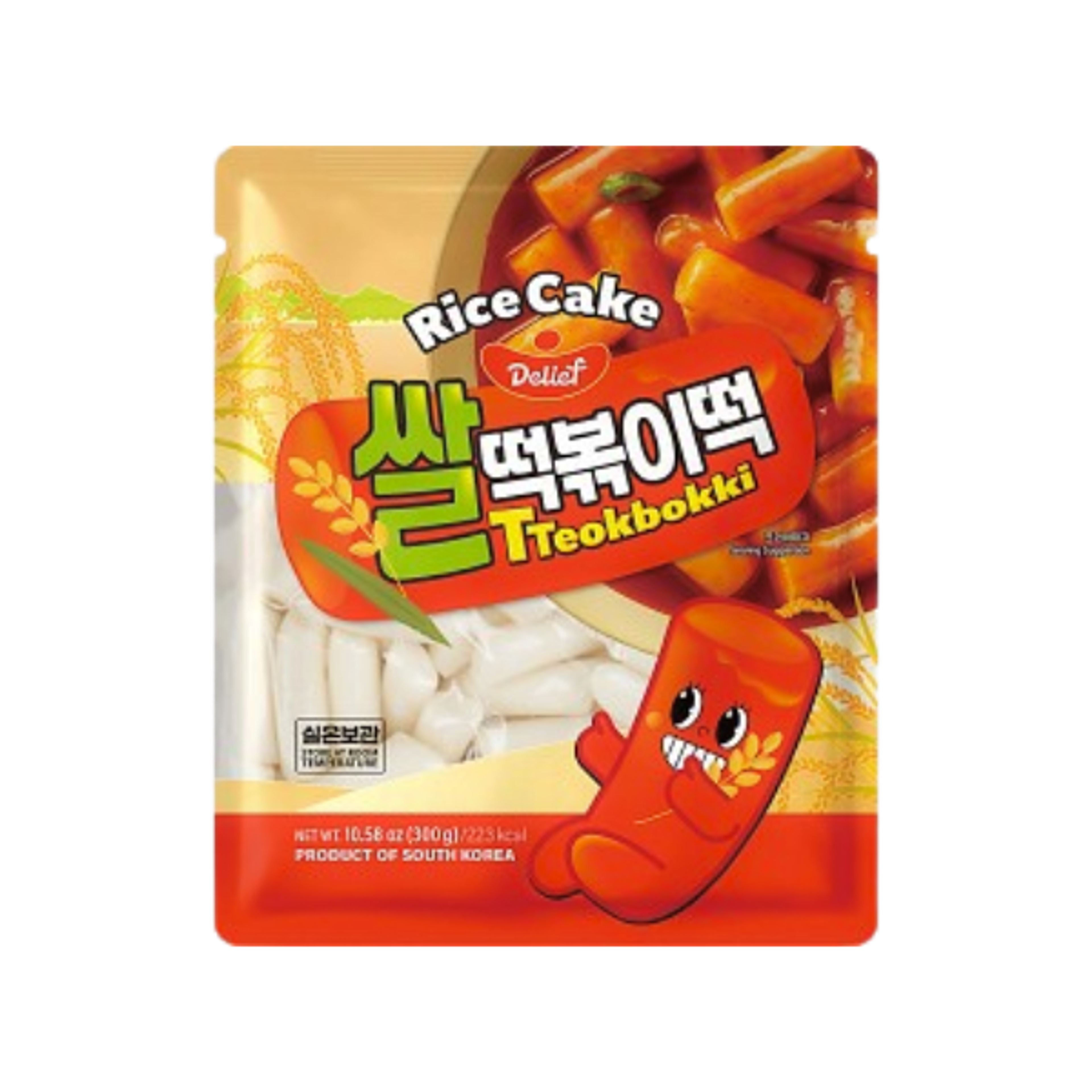 DELIEF Rice Cake Tteokbokki 300g | Koreanische Reiskuchen für Tteokbokki