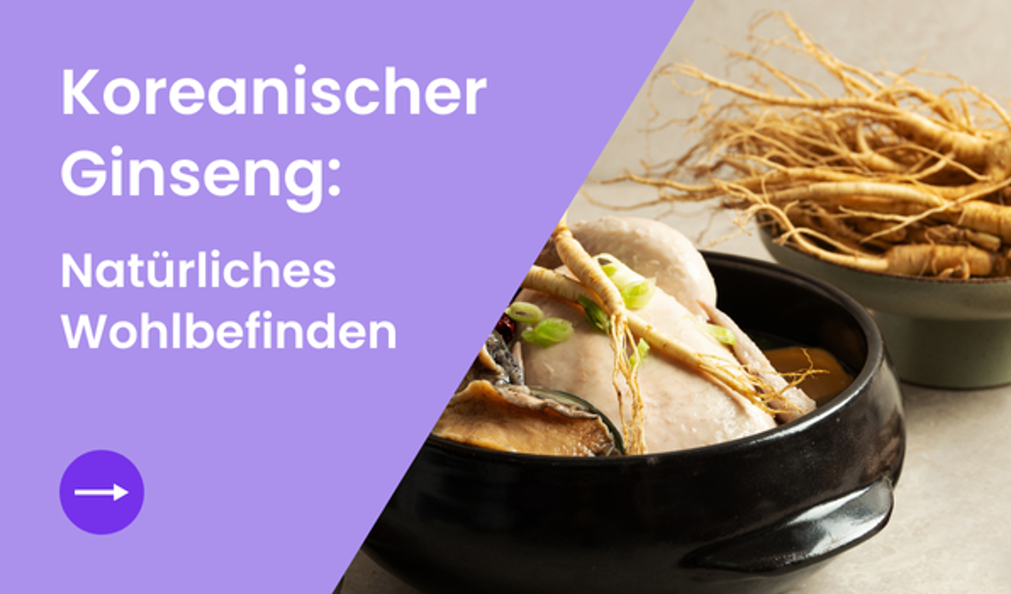 Koreanischer Ginseng: Natürliches Wohlbefinden