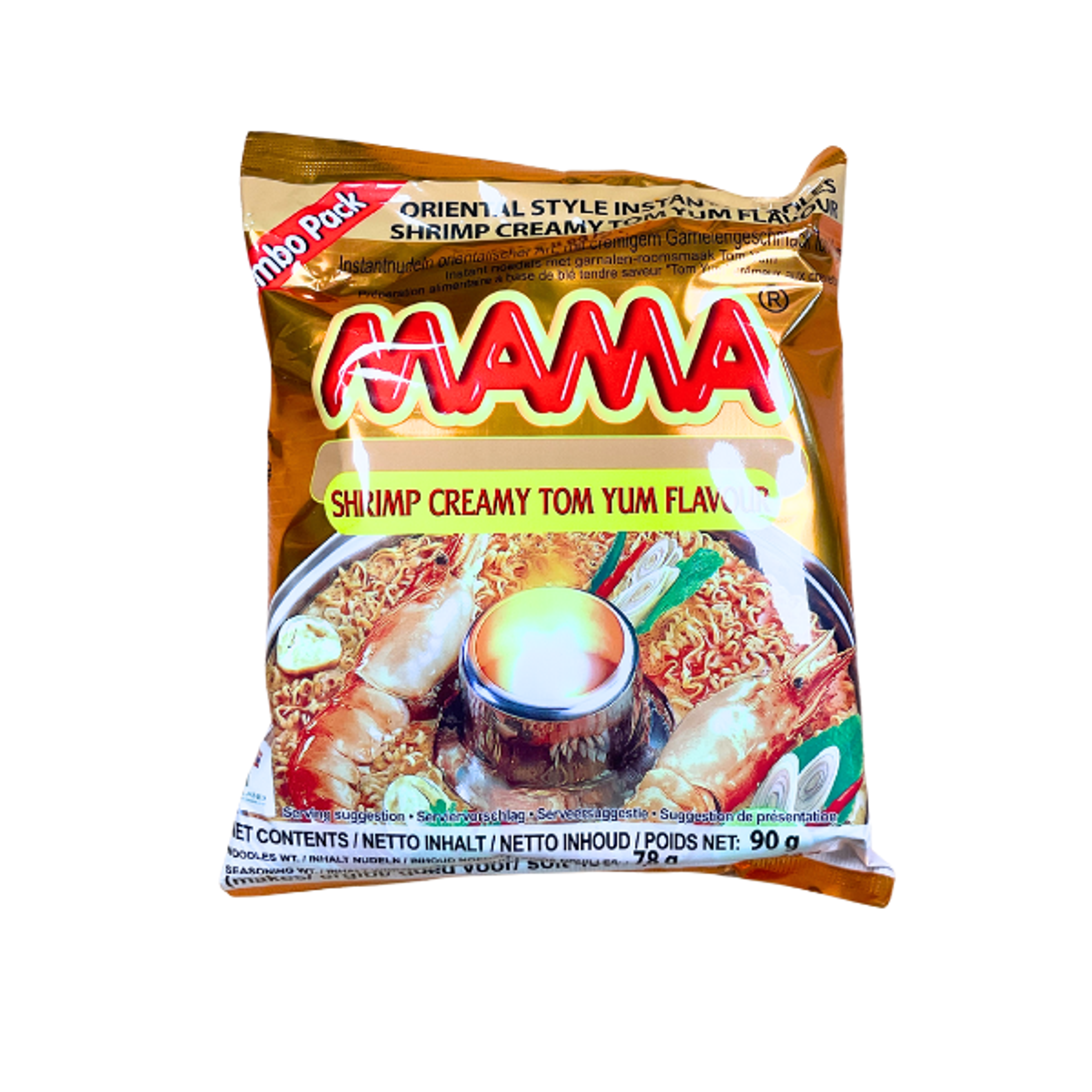 MAMA Instantnudeln Creamy Tom Yum 90g – Cremige Thailändische Suppe