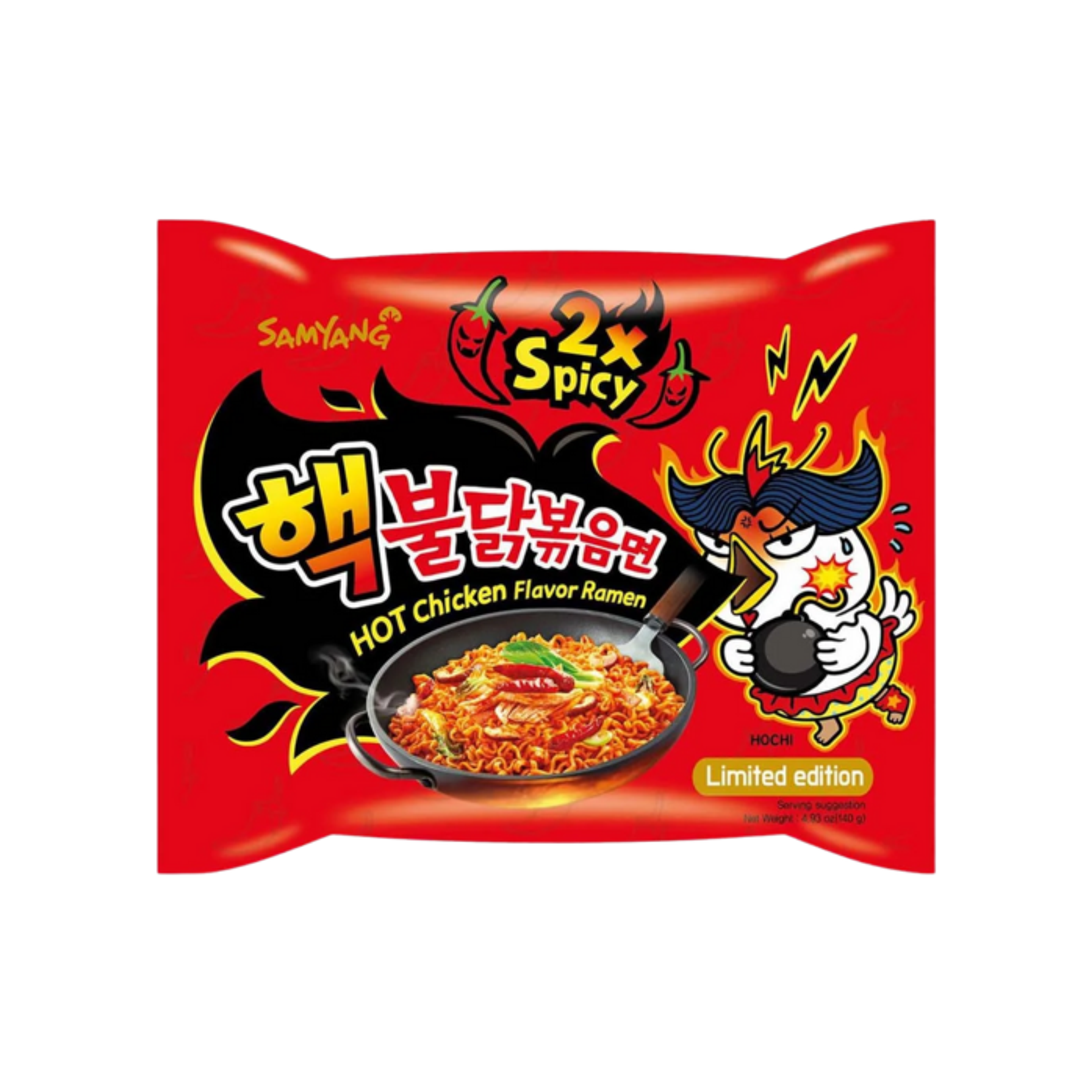 Samyang Buldak 2x Spicy Hot Chicken Ramyeon Einzelpackung