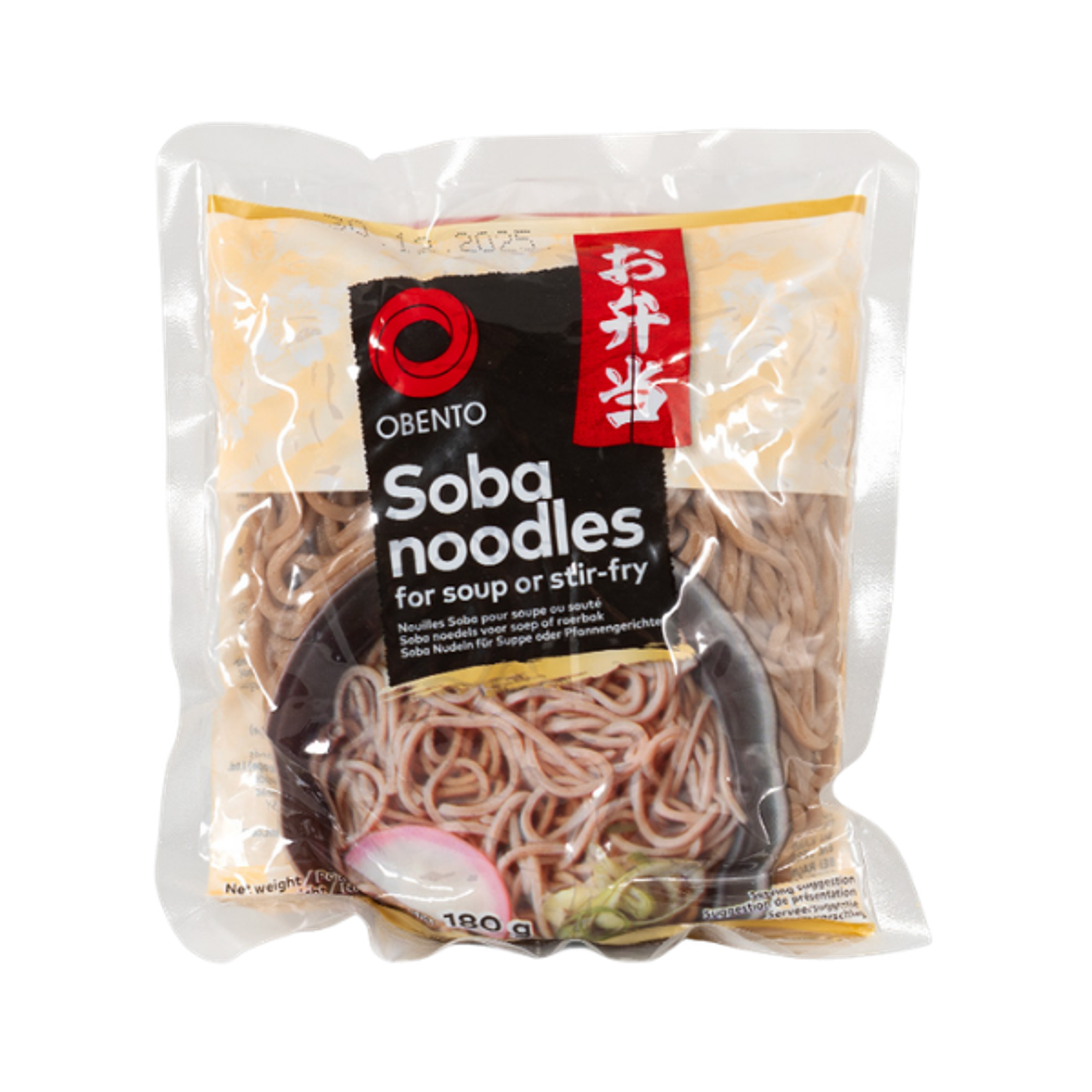 Obento Soba Noodles 180g – Vielseitige Buchweizennudeln für Suppe oder Pfannengerichte