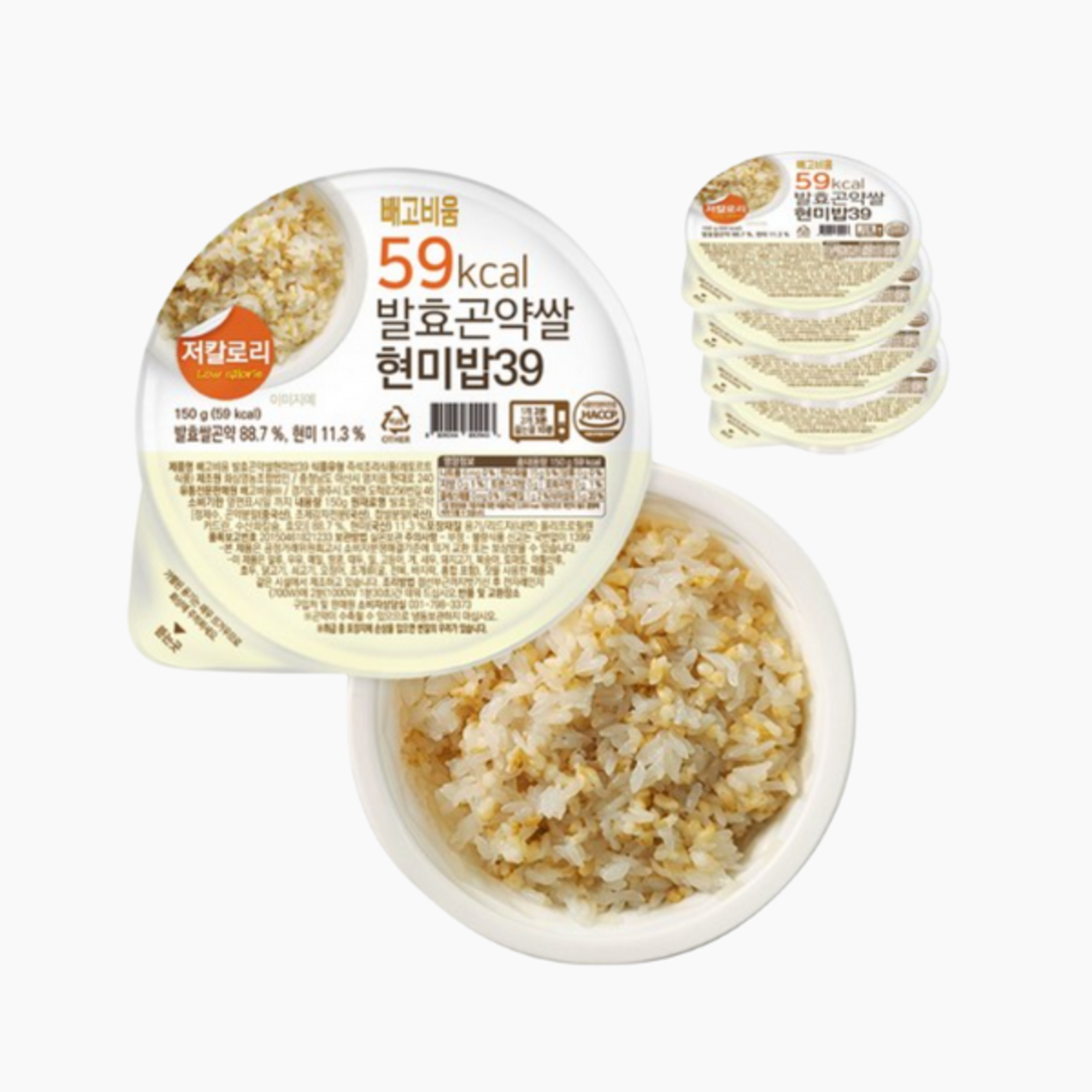 PEOGOBIUM Konjac Reis Naturreis 150g – Leichte, sättigende Bowl