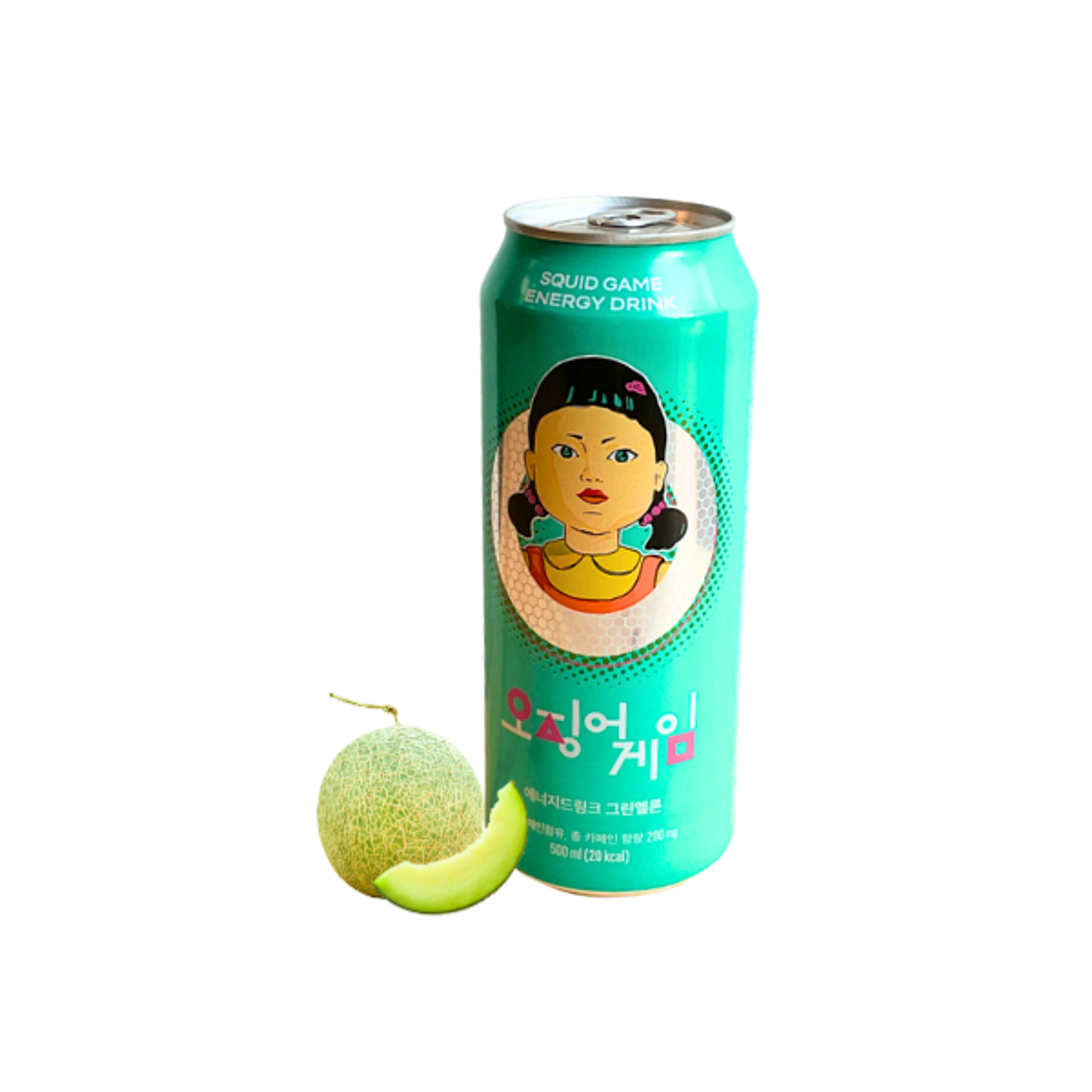 SQUID GAME Energy Drink Grüner Melone 500ml – Zuckerfreier Koffein-Kick mit Kultfaktor