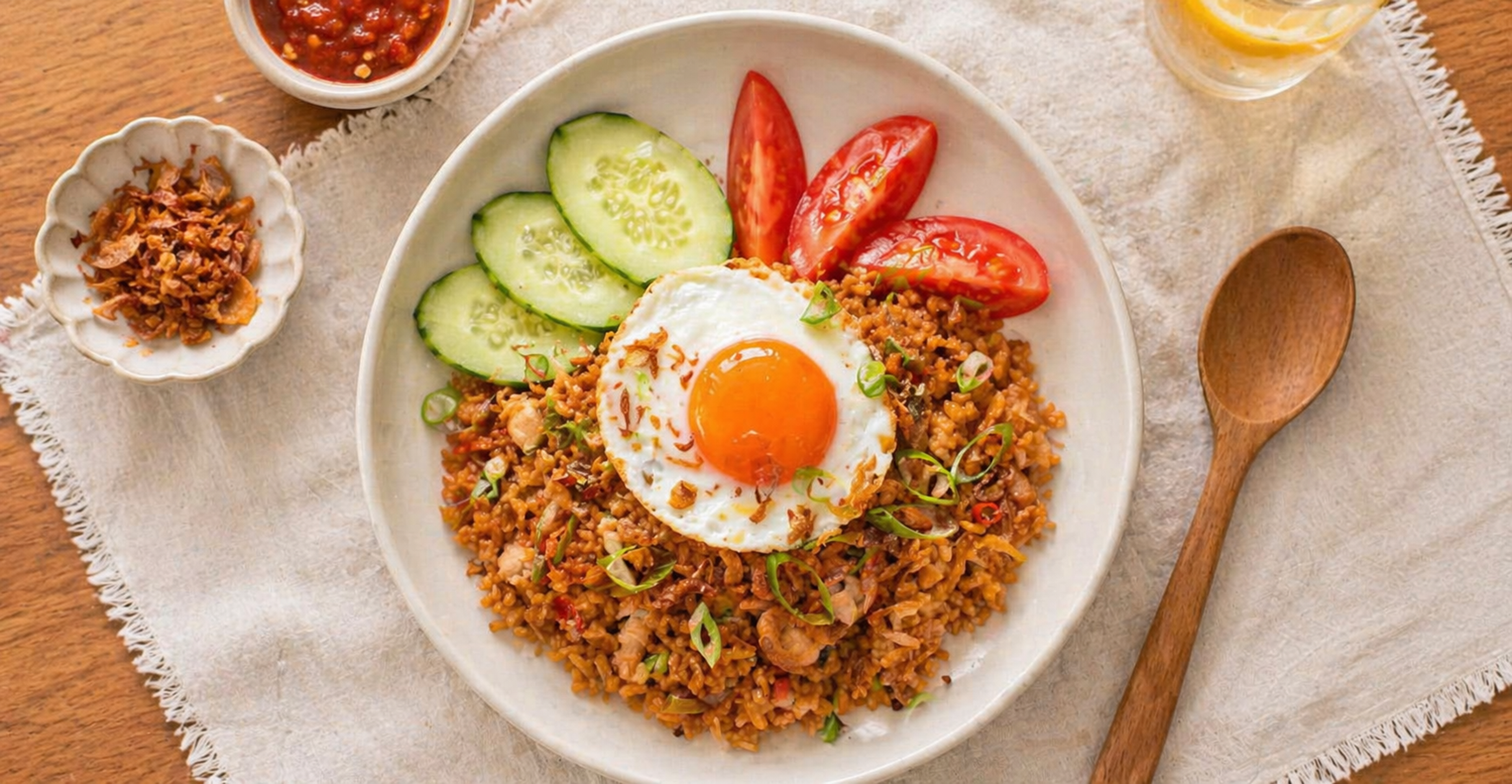 Nasi Goreng mit Kecap Manis & Sambal Oelek Rezept