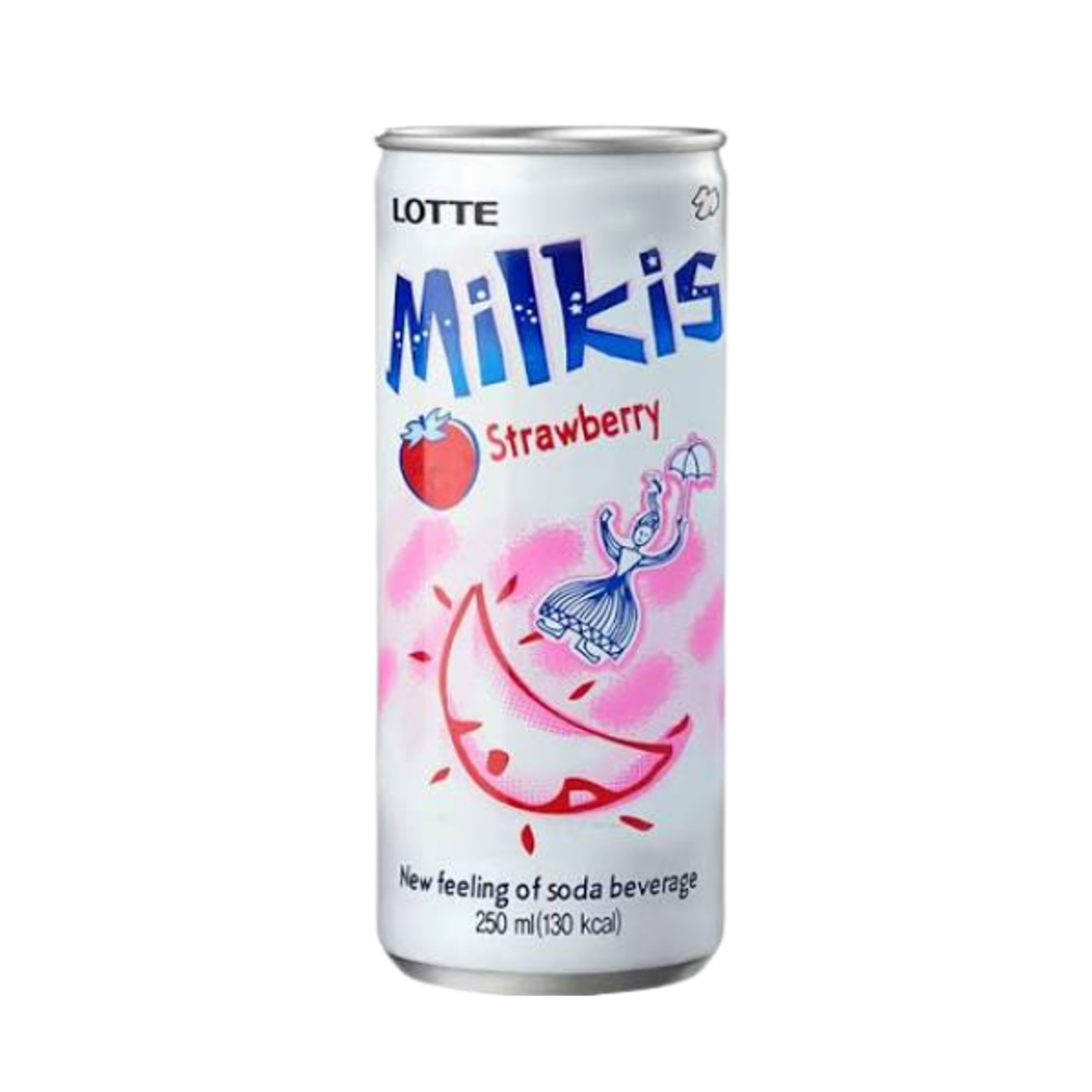  LOTTE Milkis Strawberry 250ml – Cremige Erdbeer-Limonade