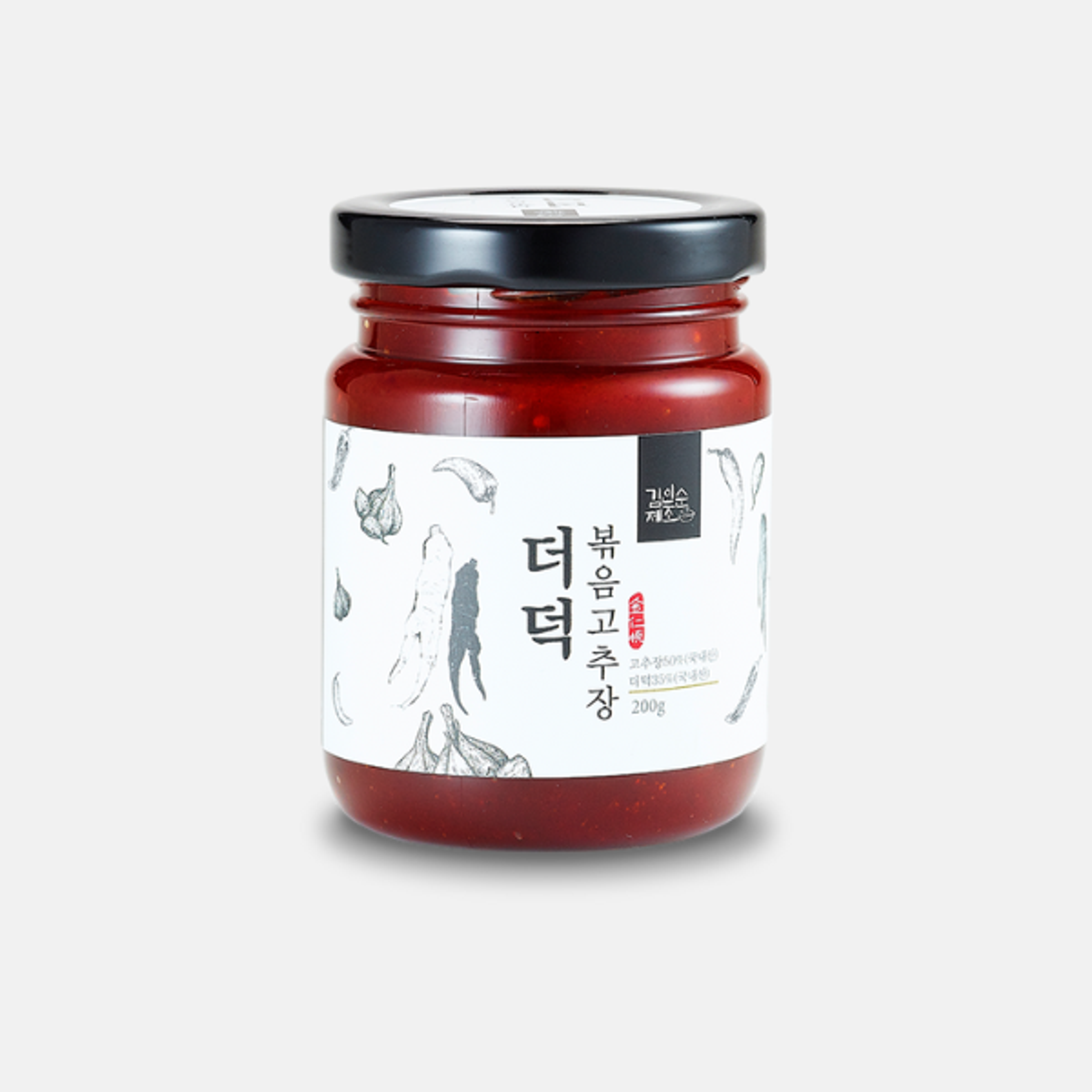 FROMWELL Gochujang (Chilipaste) mit Deodeok 200g – Traditionelle koreanische Chilipaste mit 35% Deodeok