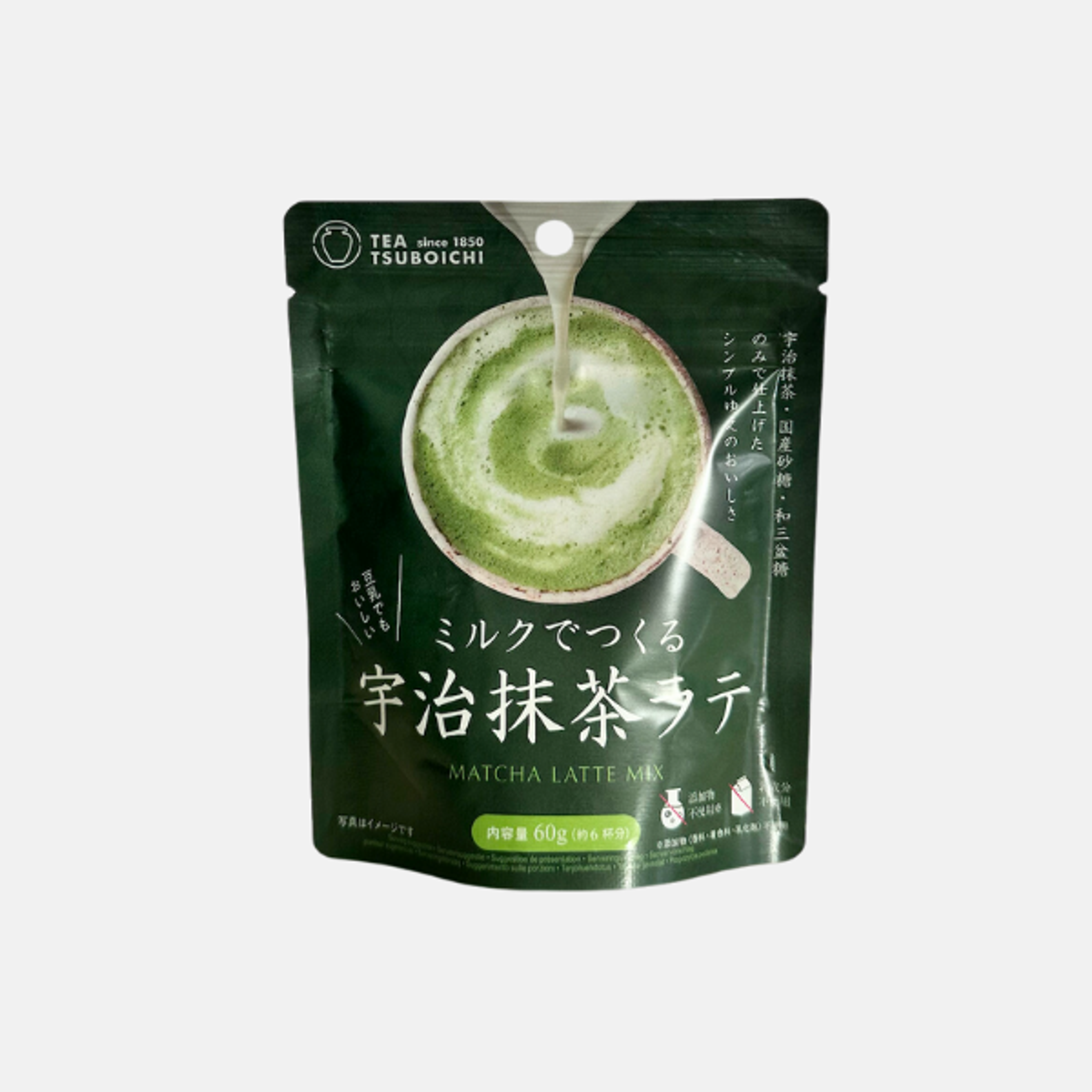 TSUBOICHI Matcha Latte Mix 60g – Authentic Matcha Latte with No Additives