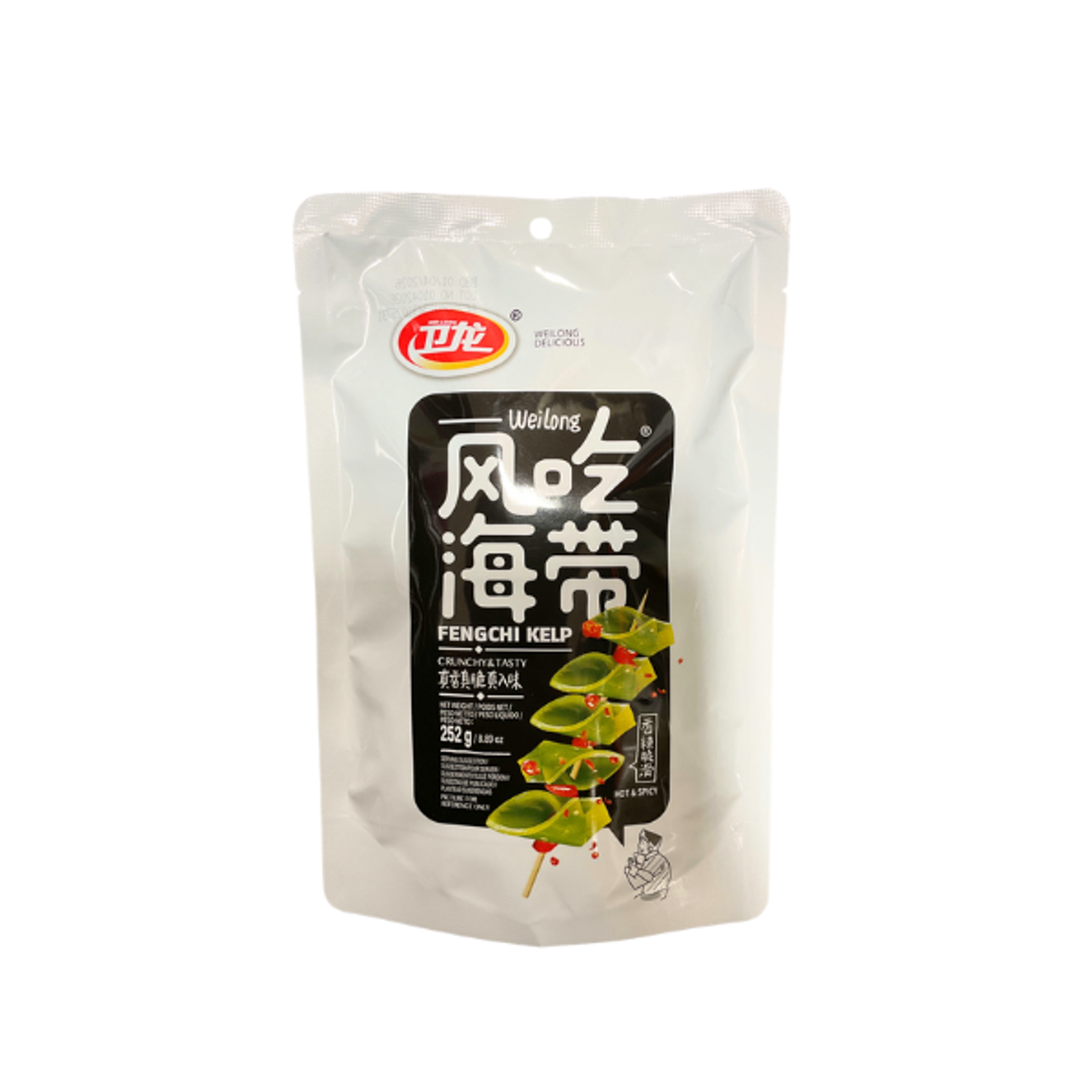 WEILONG Fengchi Kelp Snack – Scharfer Seetang-Snack 252g
