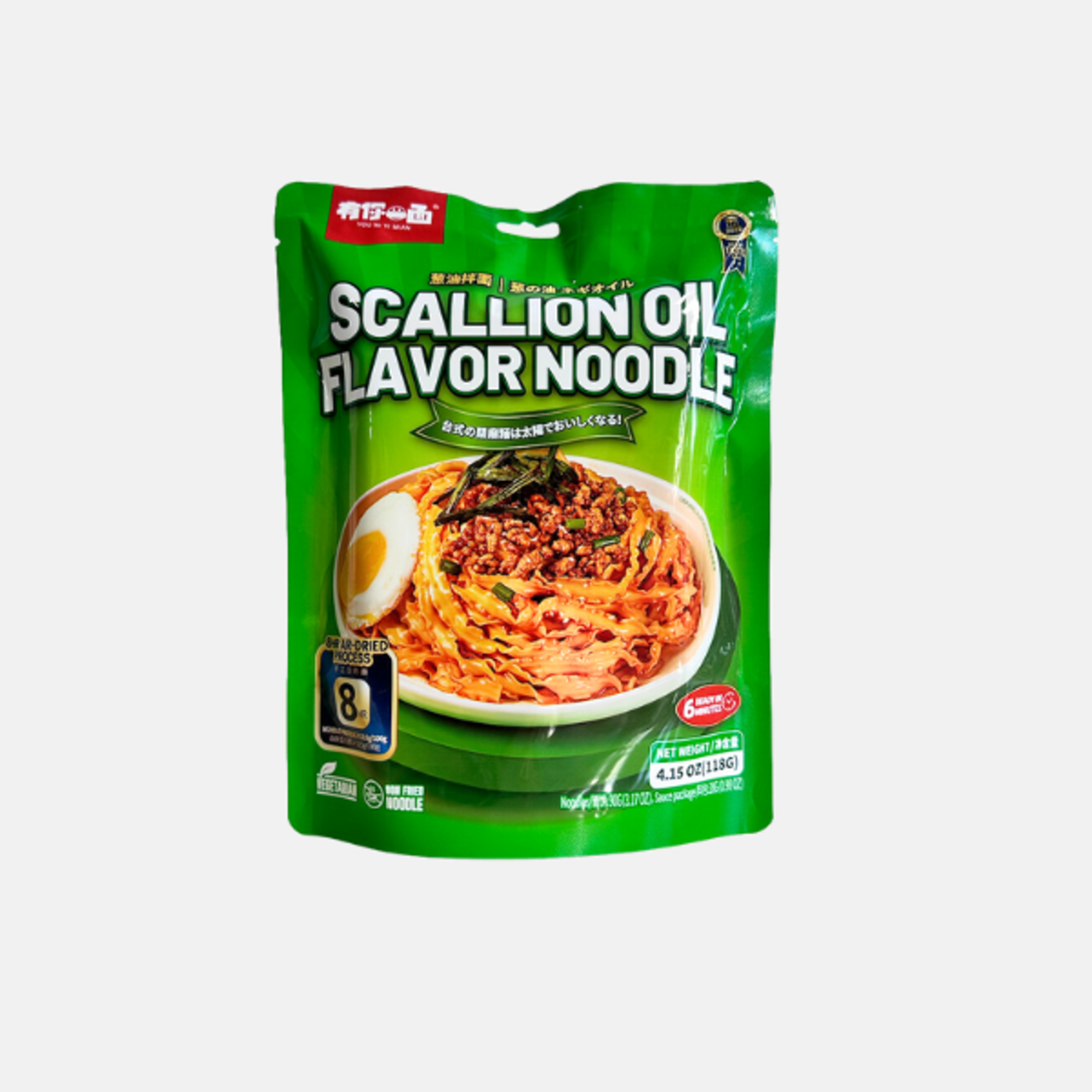 YNYM Scallion Oil Flavor Noodle 118g – Würzige Nudeln mit dem Geschmack von Frühlingszwiebelöl