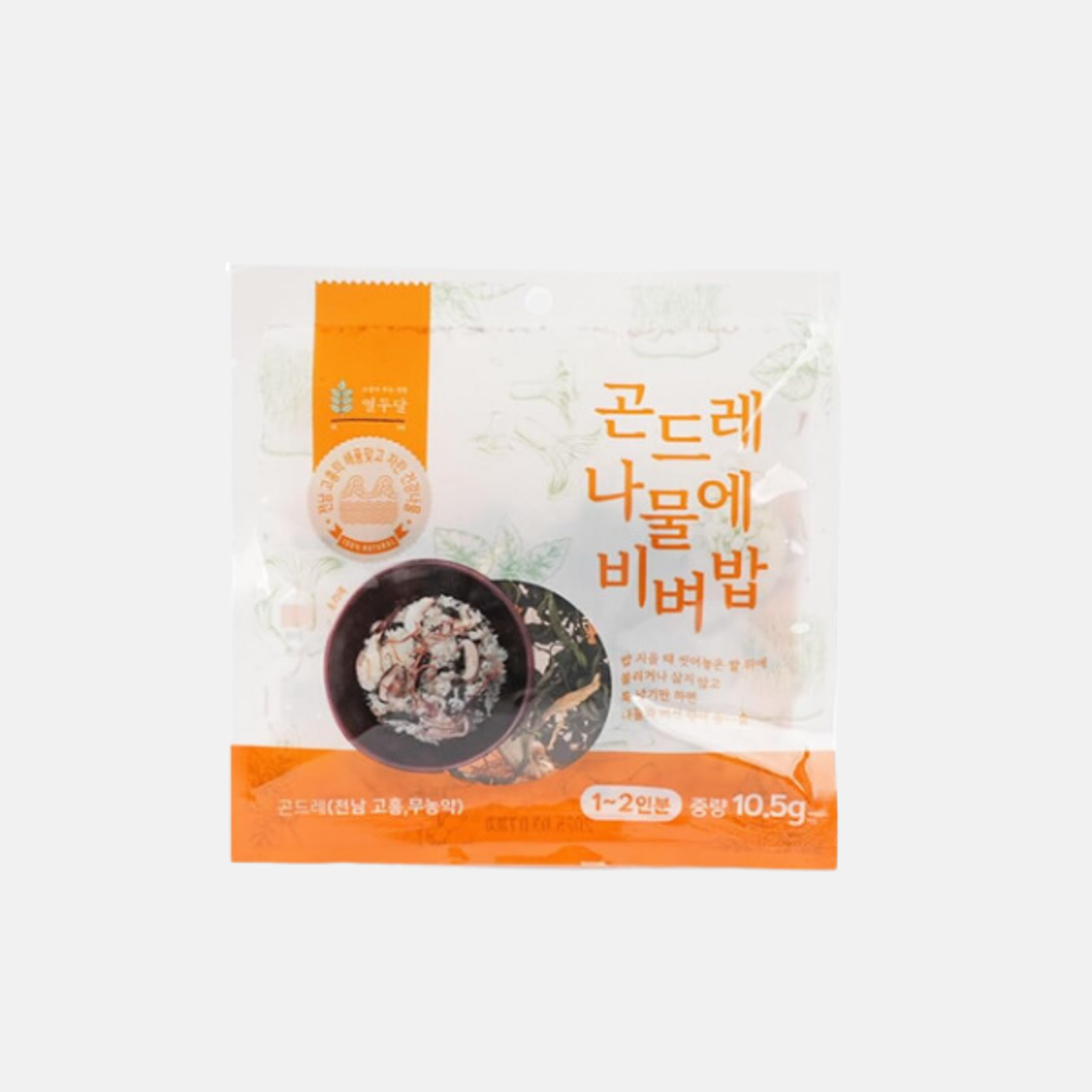 DAMWOO Korean Bibimbap Namul Mix - Gondre 10.5g – Authentischer koreanischer Wildgemüsemix