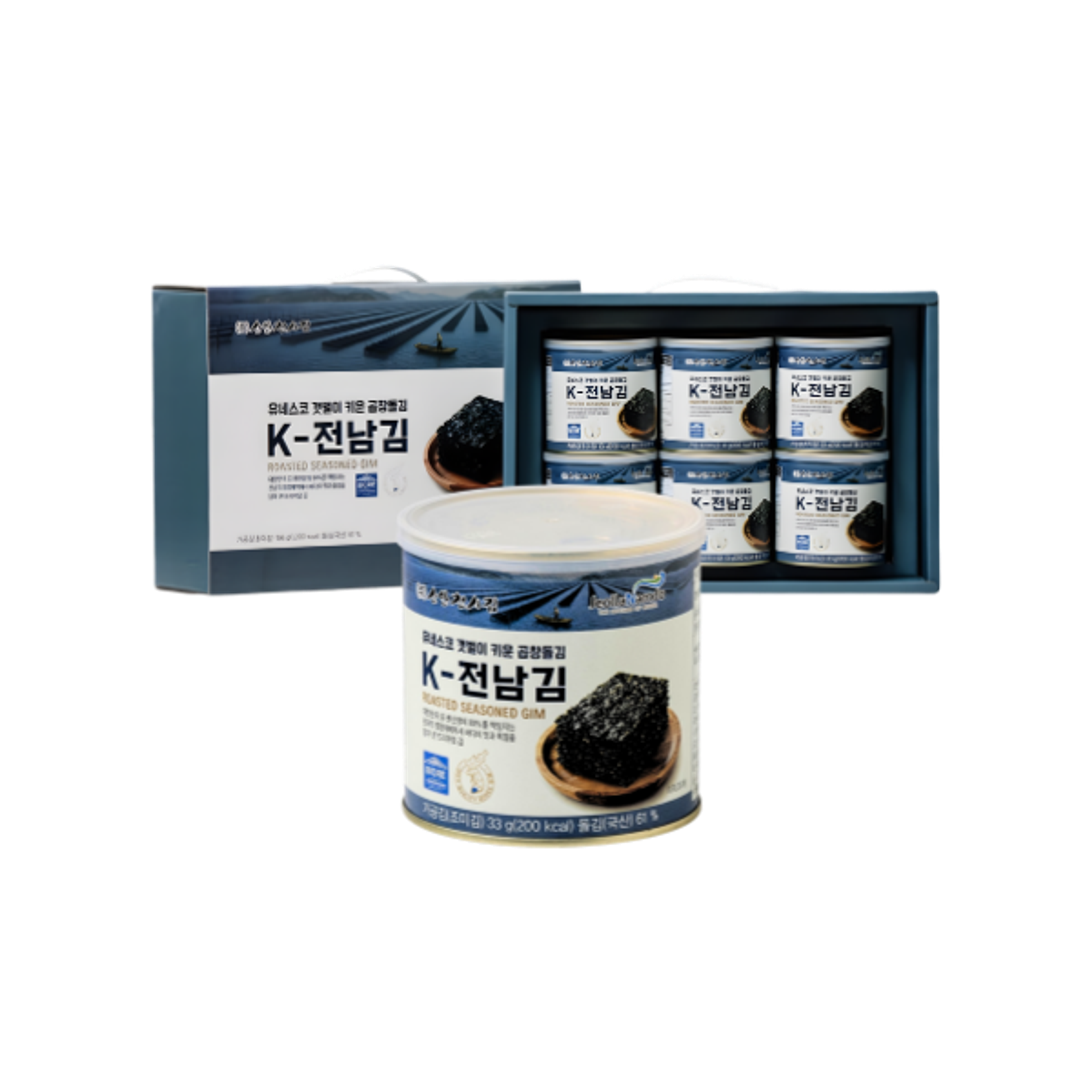 SHINAN Premium Roasted Seaweed Can 33g | Korean Gim