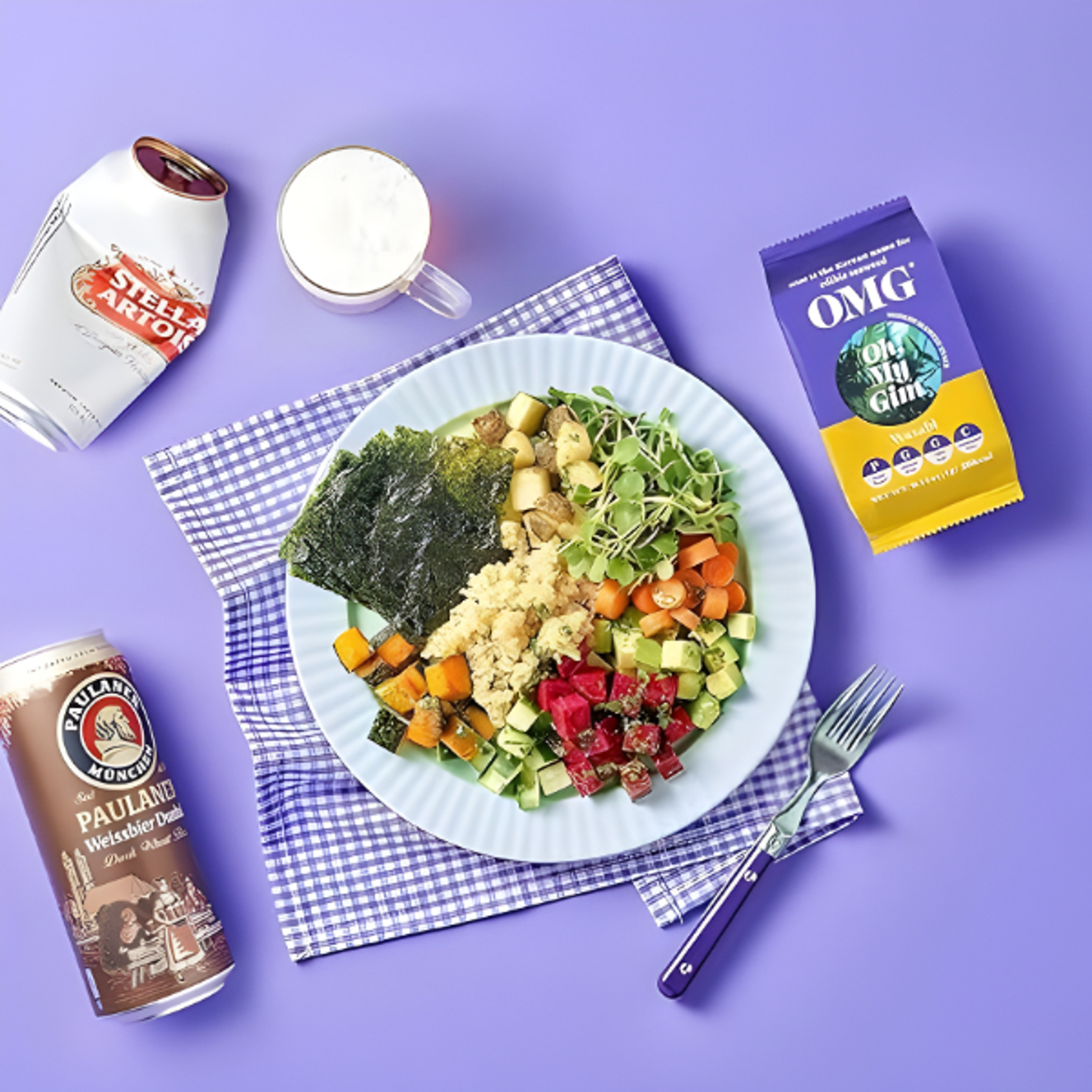Oh! My Gim Seetang Snack 2er Set mit den Geschmacksrichtungen Kimchi und Wasabi.