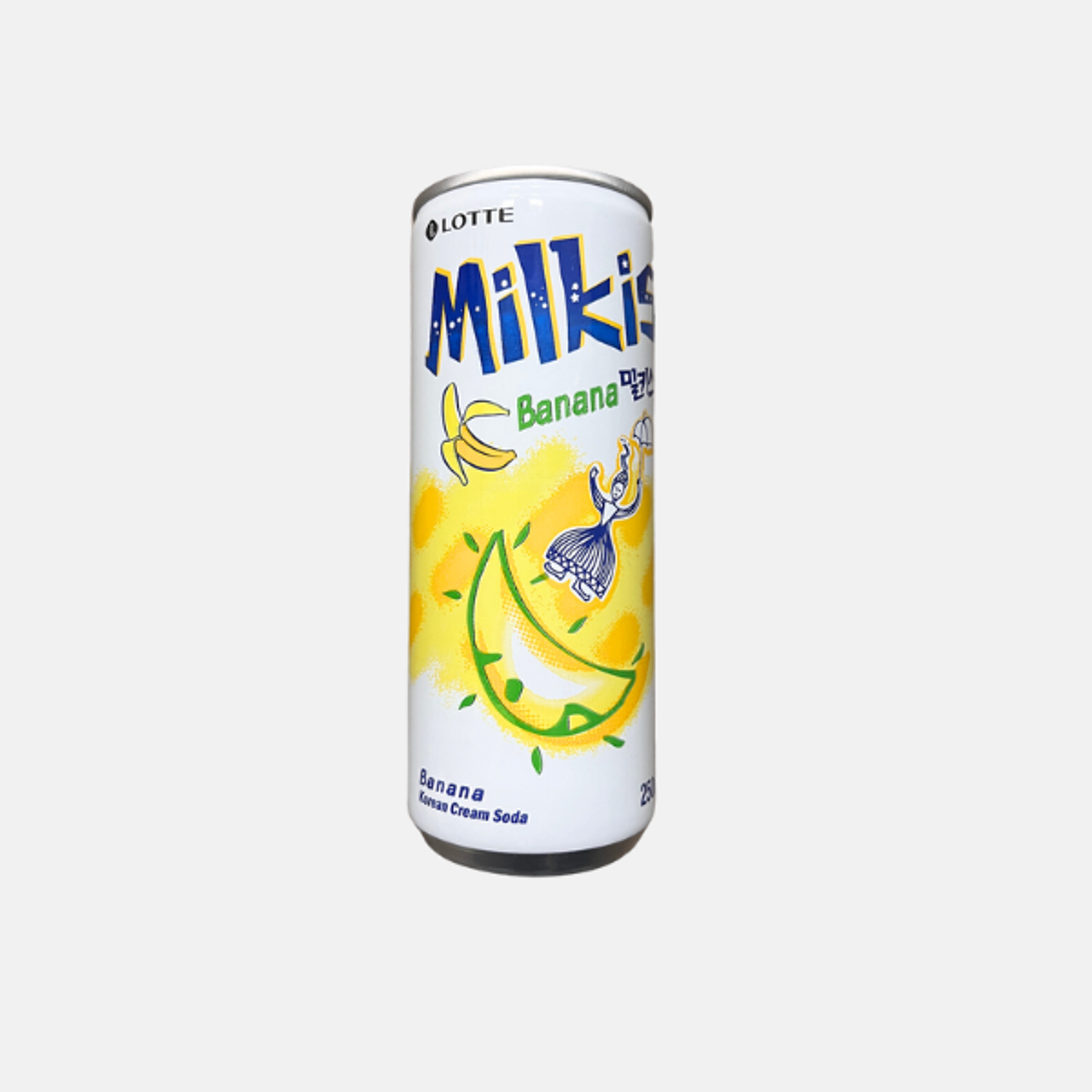  LOTTE Milkis Banana 250ml – Cremige Limonade mit Bananengeschmack