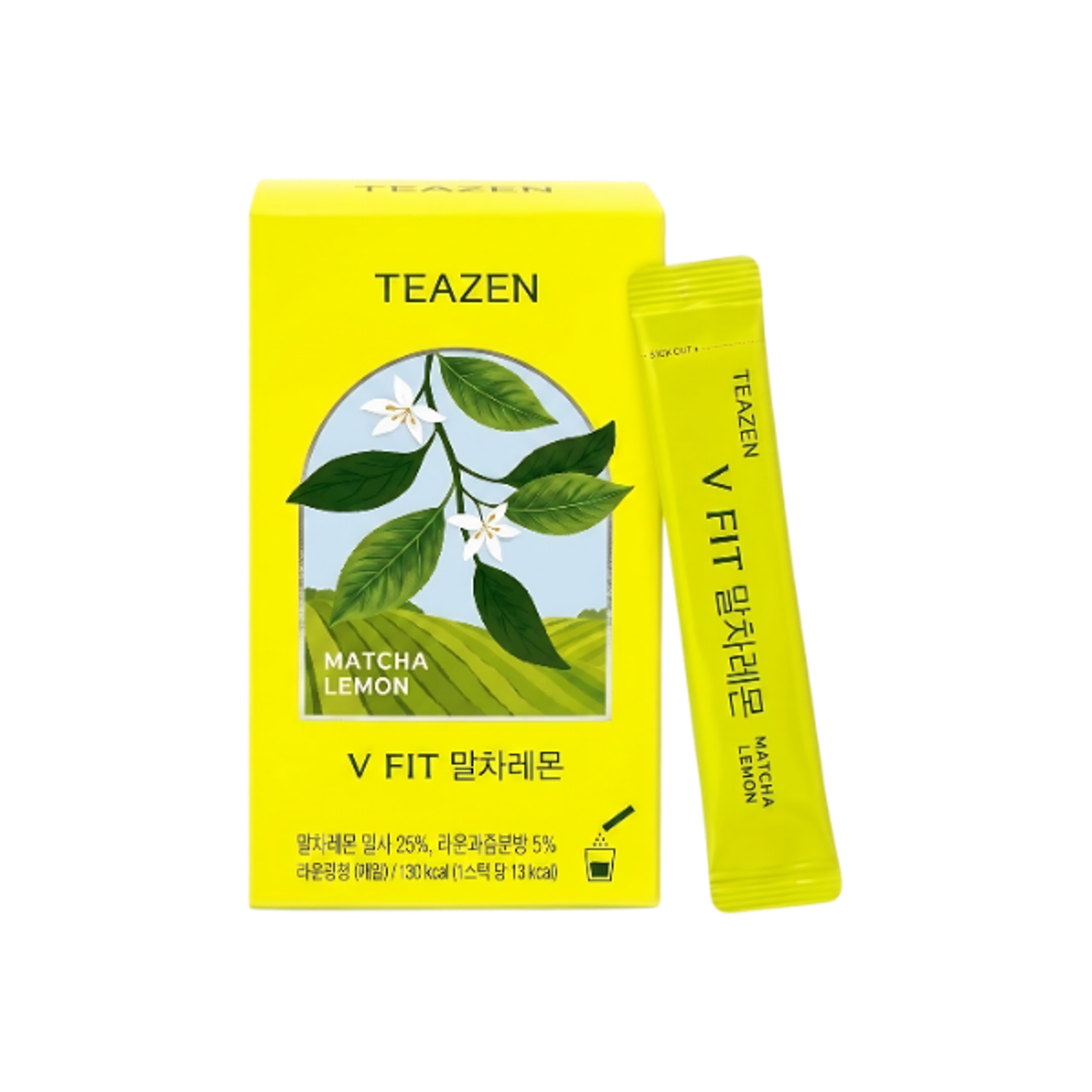 TEAZEN Kombucha Matcha Zitrone 40g | 13 kcal & Zuckerfrei