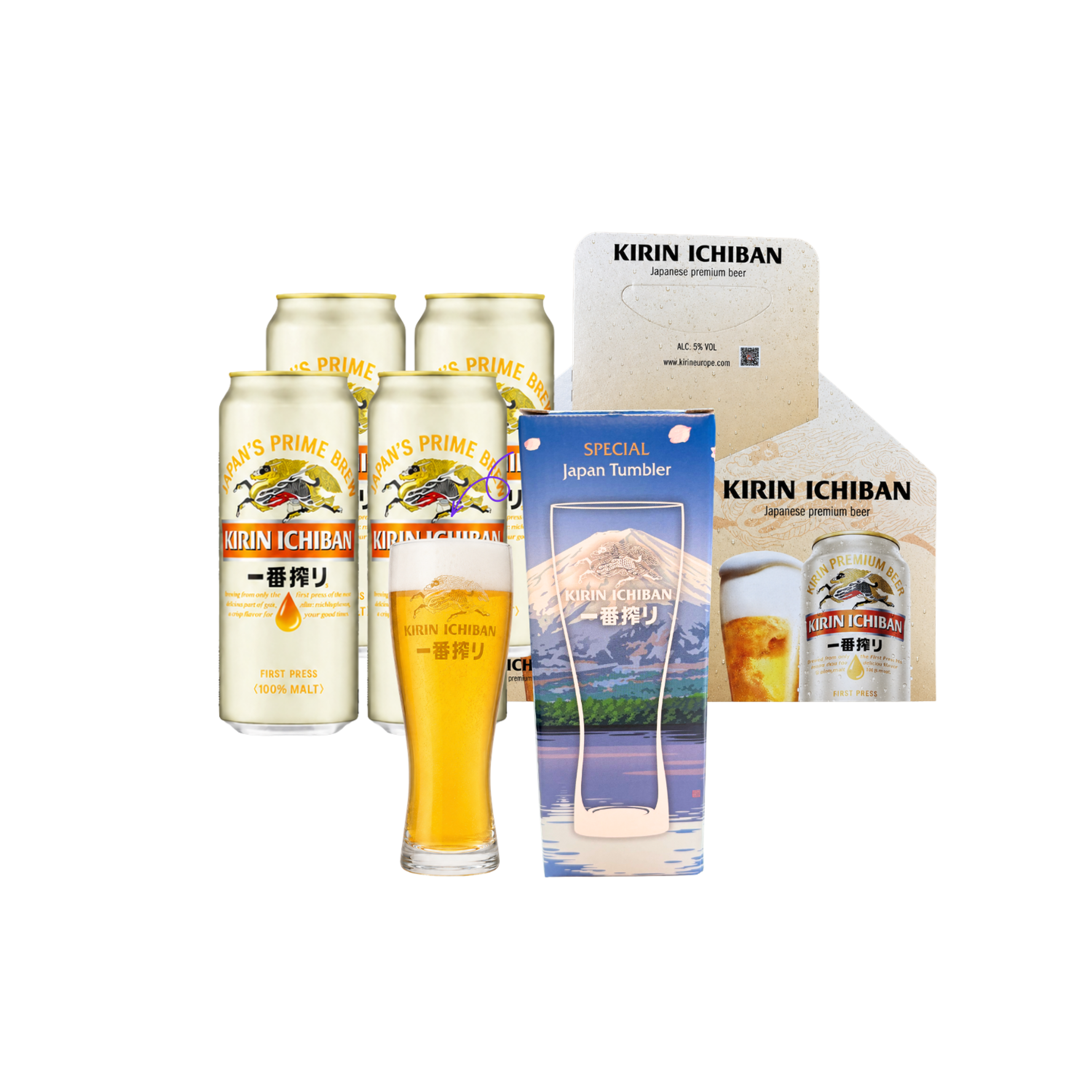 Kirin Ichiban Bier-Set