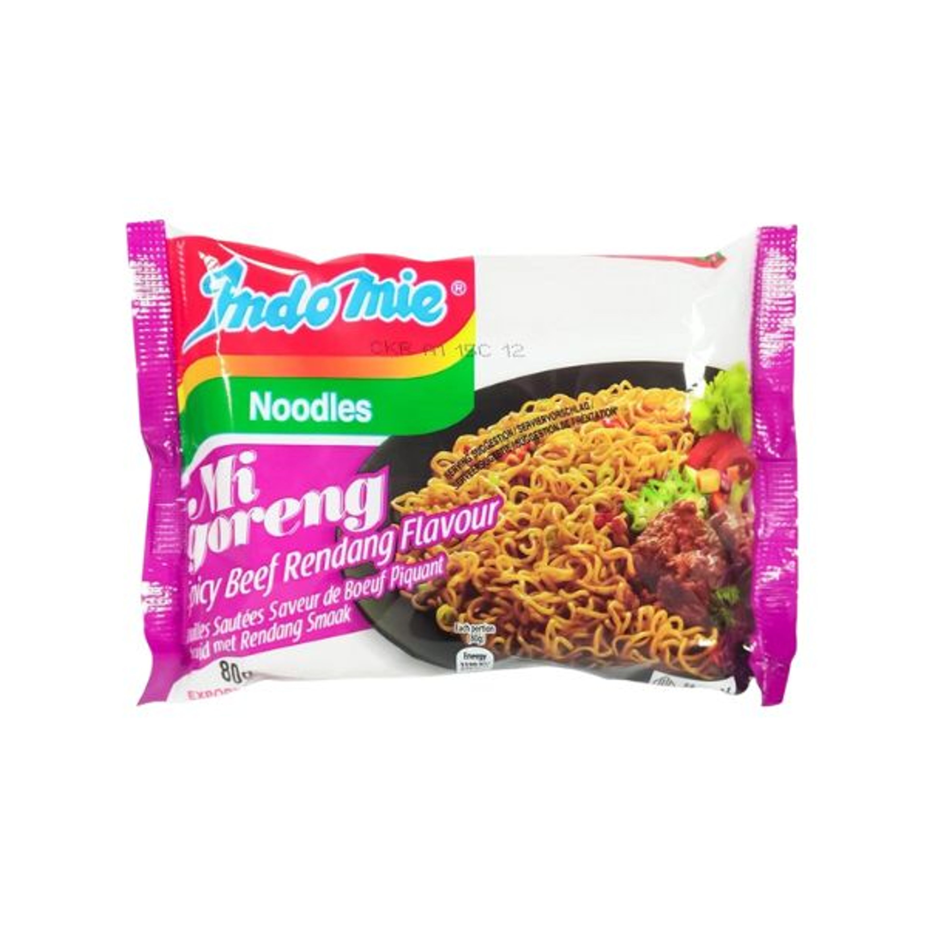 INDOMIE Mi Goreng Spicy Beef Rendang Flavor 80g | Indonesische Instantnudeln mit würzigem Rindfleischgeschmack