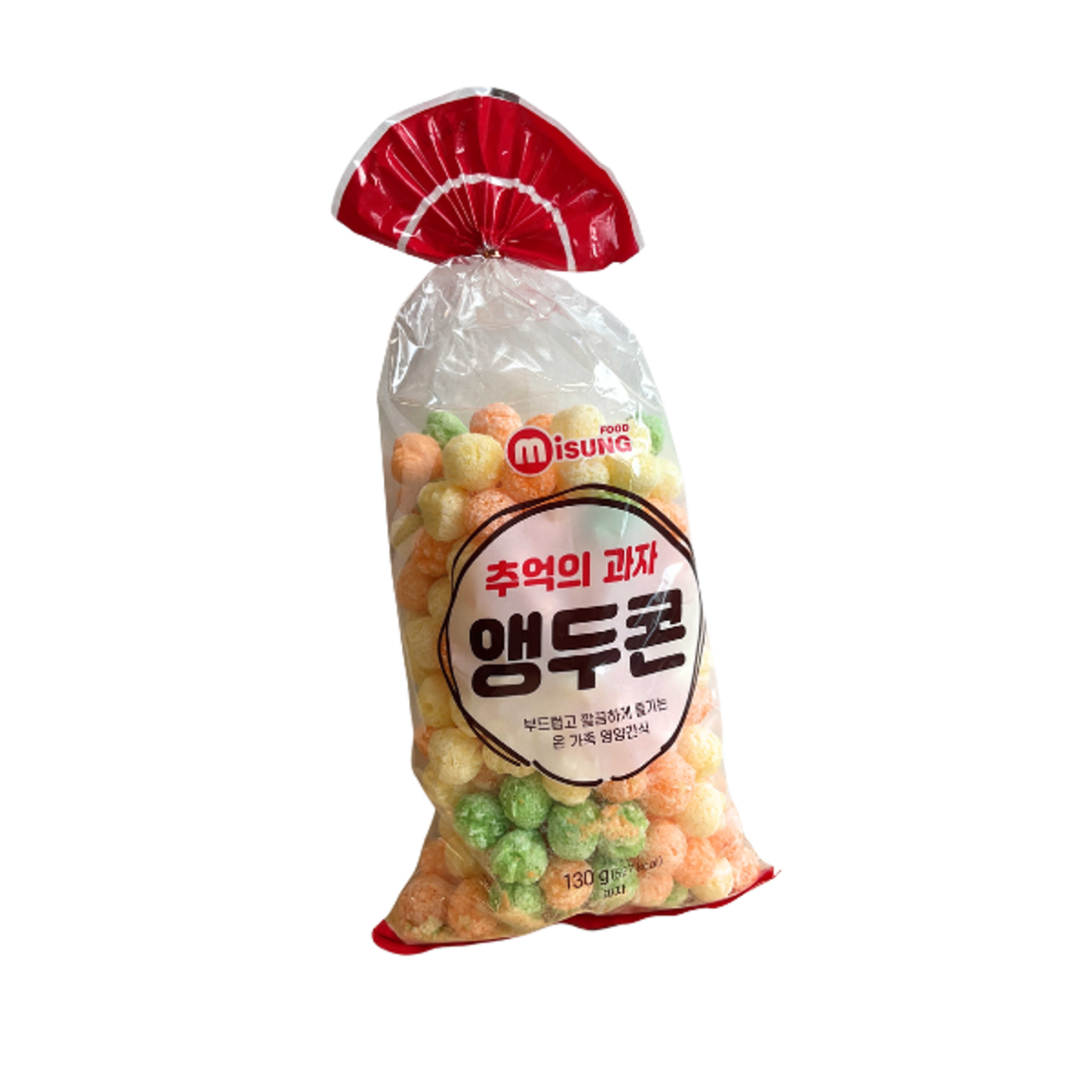 MISUNG FOOD Nostalgic Colorful Corn Snack Balls 130g | Knuspriger Retro-Maissnack