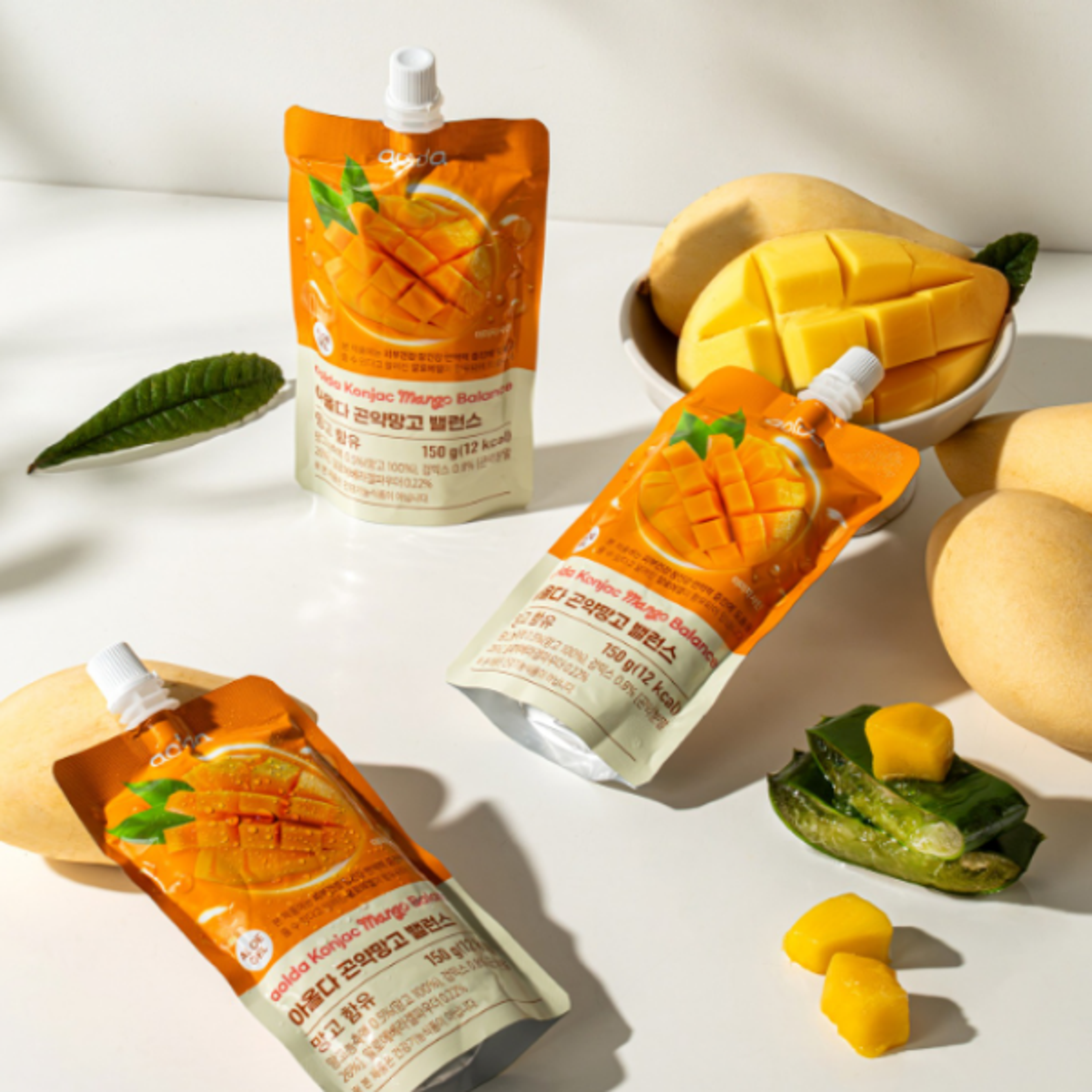 AOLDA Konjac Jelly Mango 150g | Kalorienarmer Frucht Jelly Snack