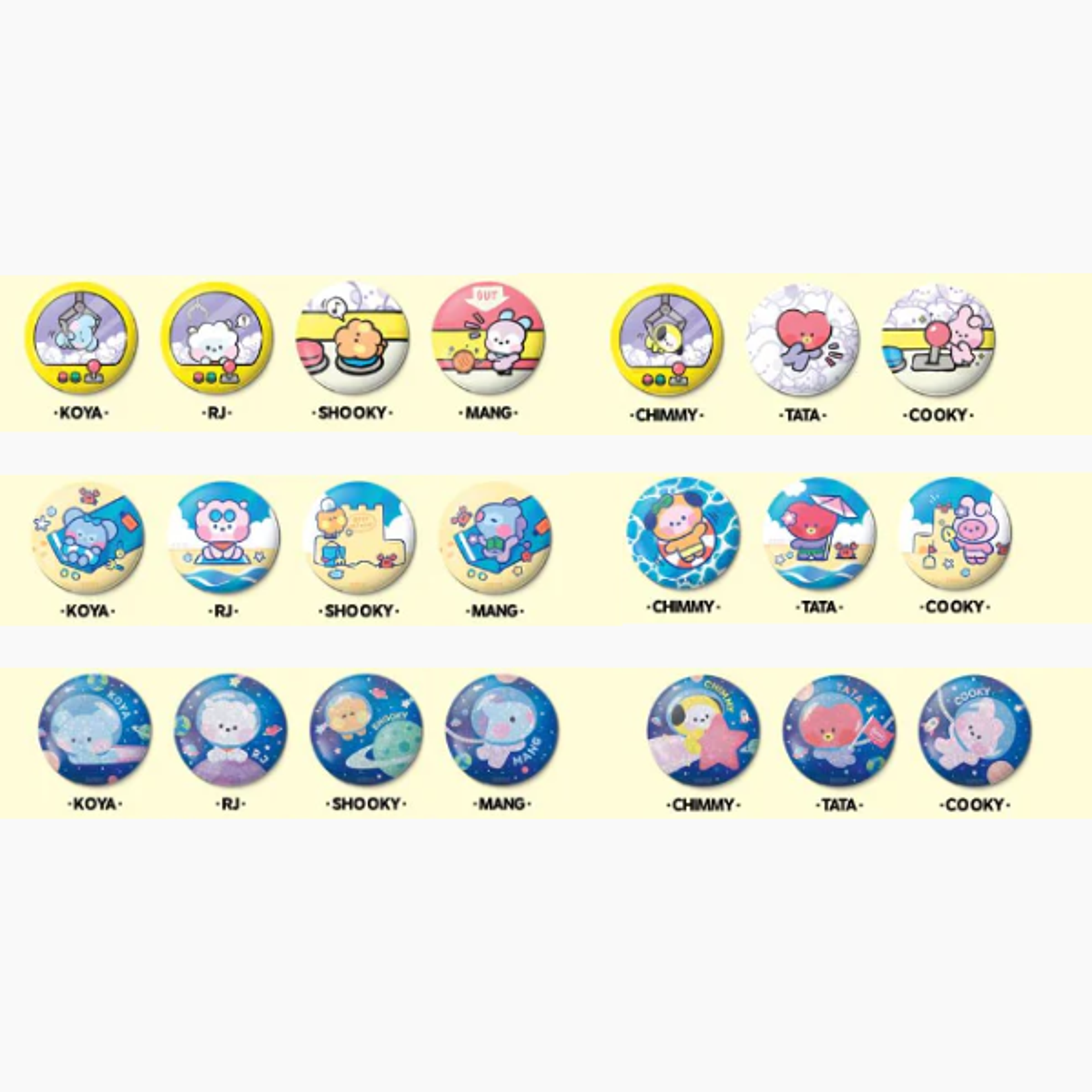 MEASTY BT21 Surprise My Badge Candy: Collect all your favorite characters!